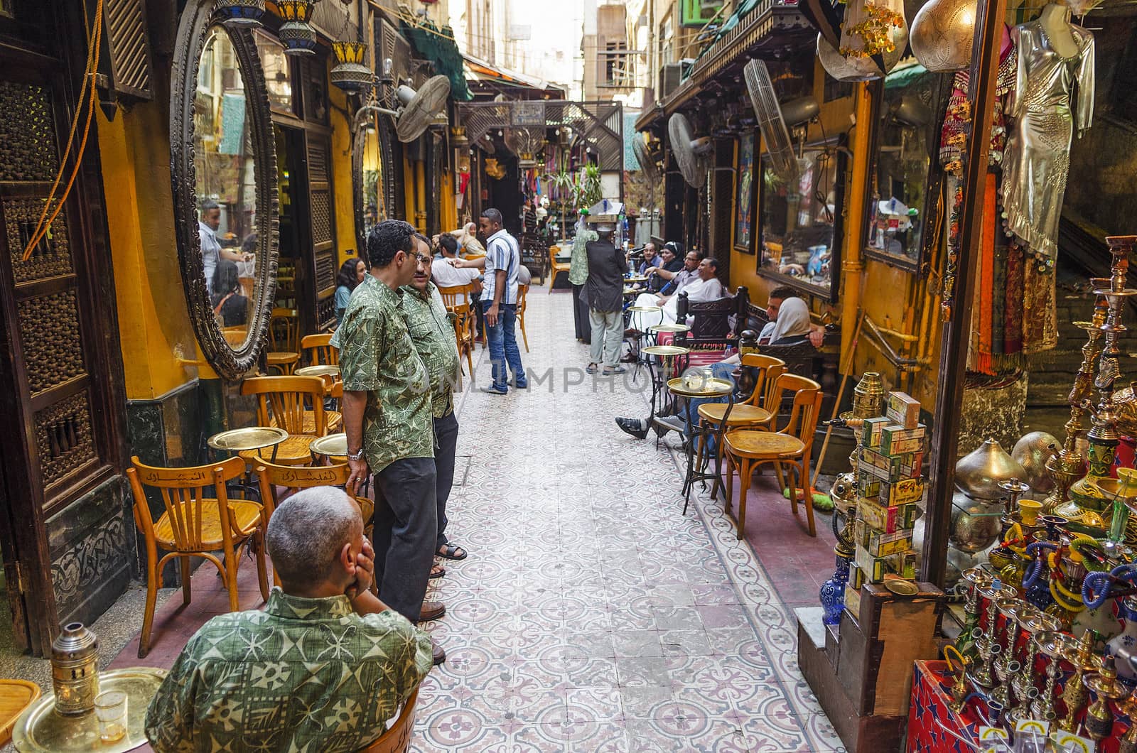 souk market cafe in cairo egypt by jackmalipan