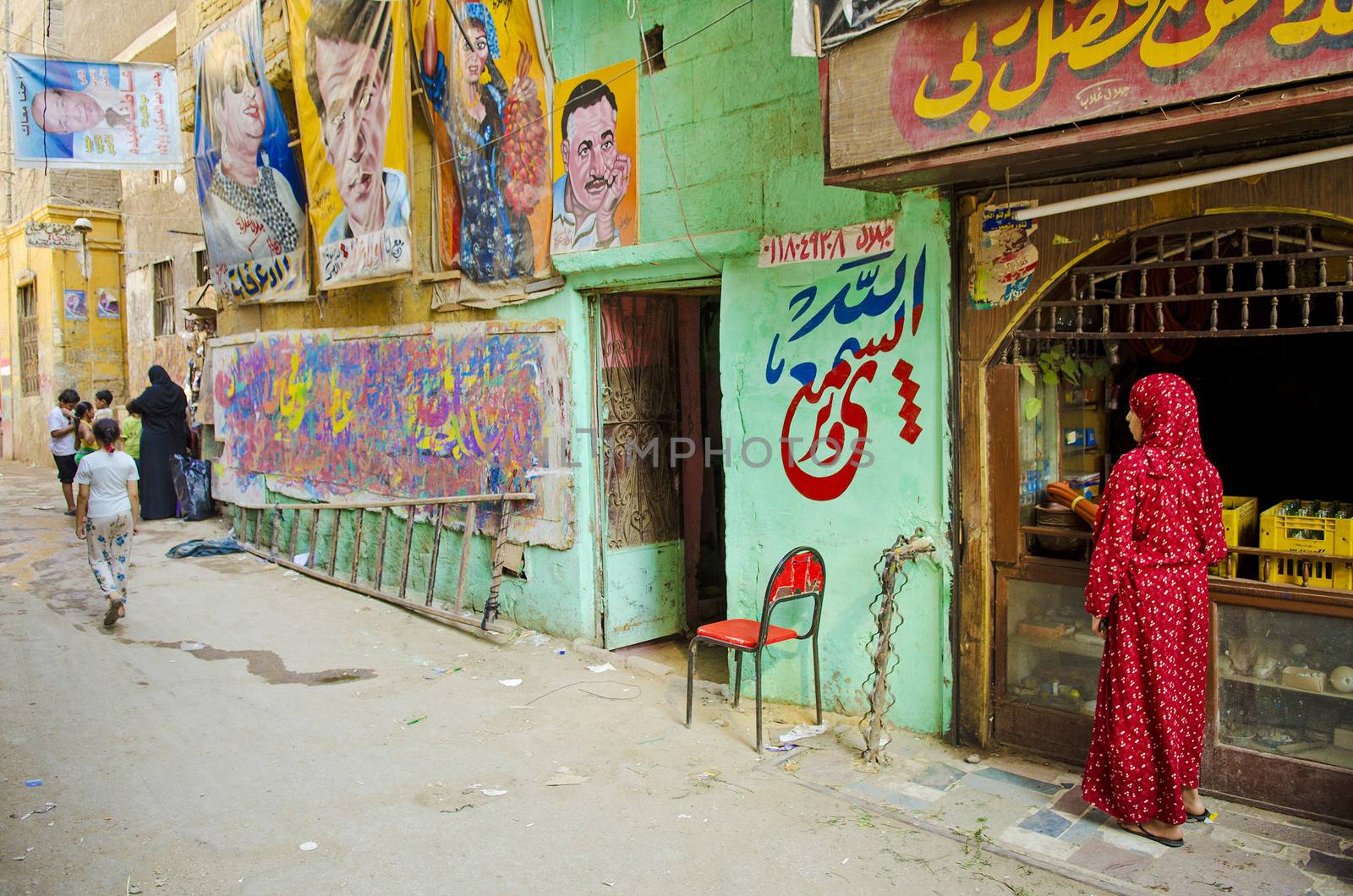 artist shop in cairo old town egypt by jackmalipan