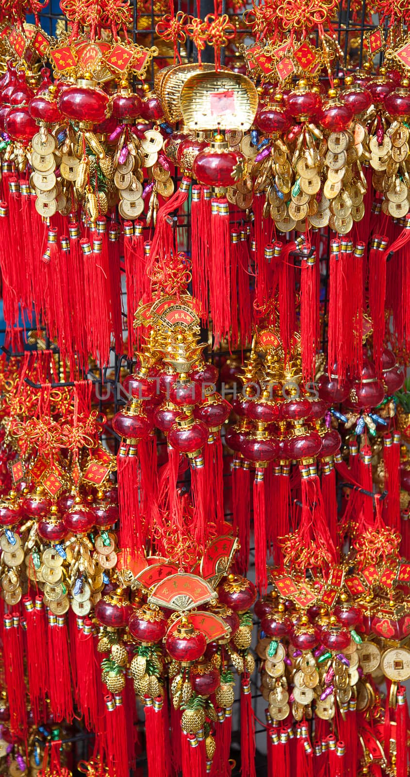 Traditional chinese souveniers on the street market