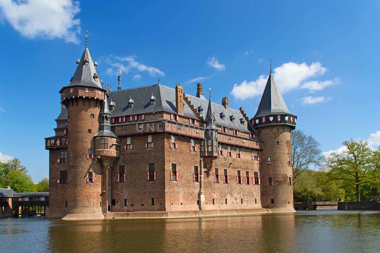 Ancient De Haar castle near Utrecht, Netherlands