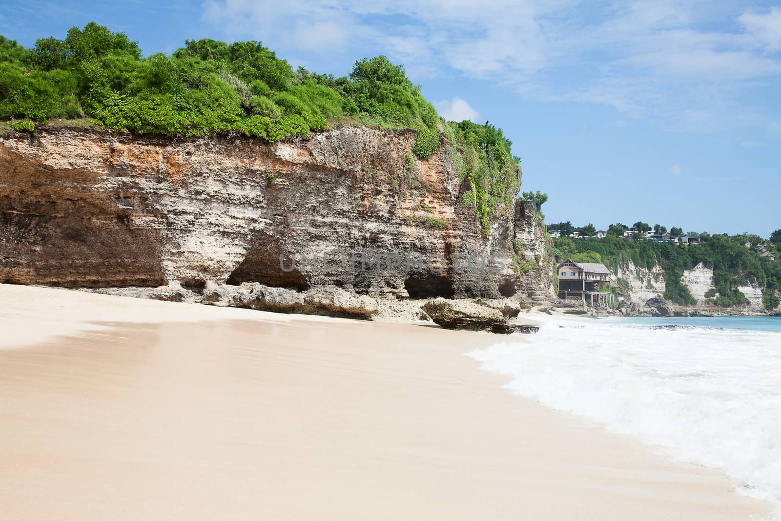  beautiful balinese Dreamland beach (One of the most popular surfing areas on Bali, Indonesia)