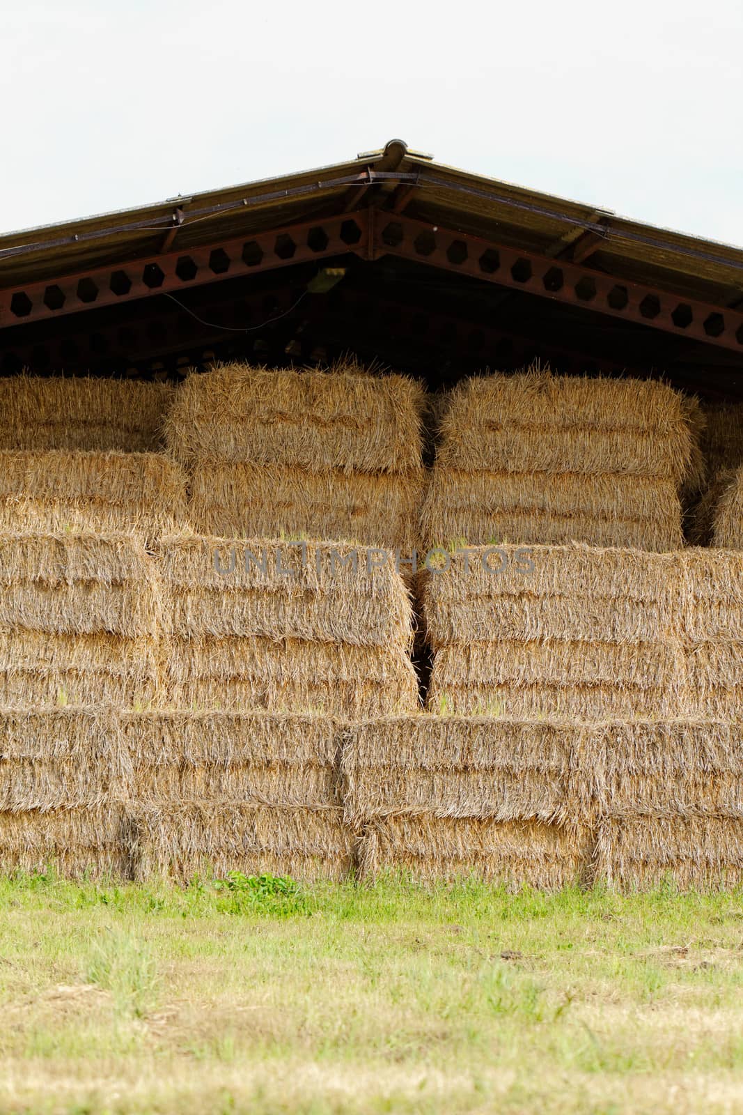 straw bales under the roof by NagyDodo