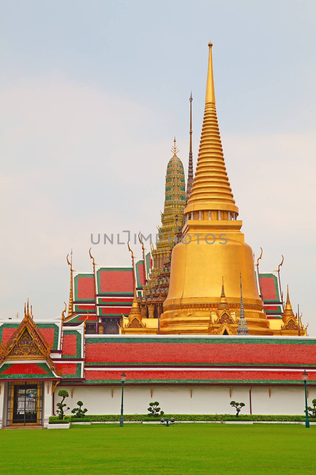 Grand Palace and Temple of Emerald Buddha complex in Bangkok, Thailand