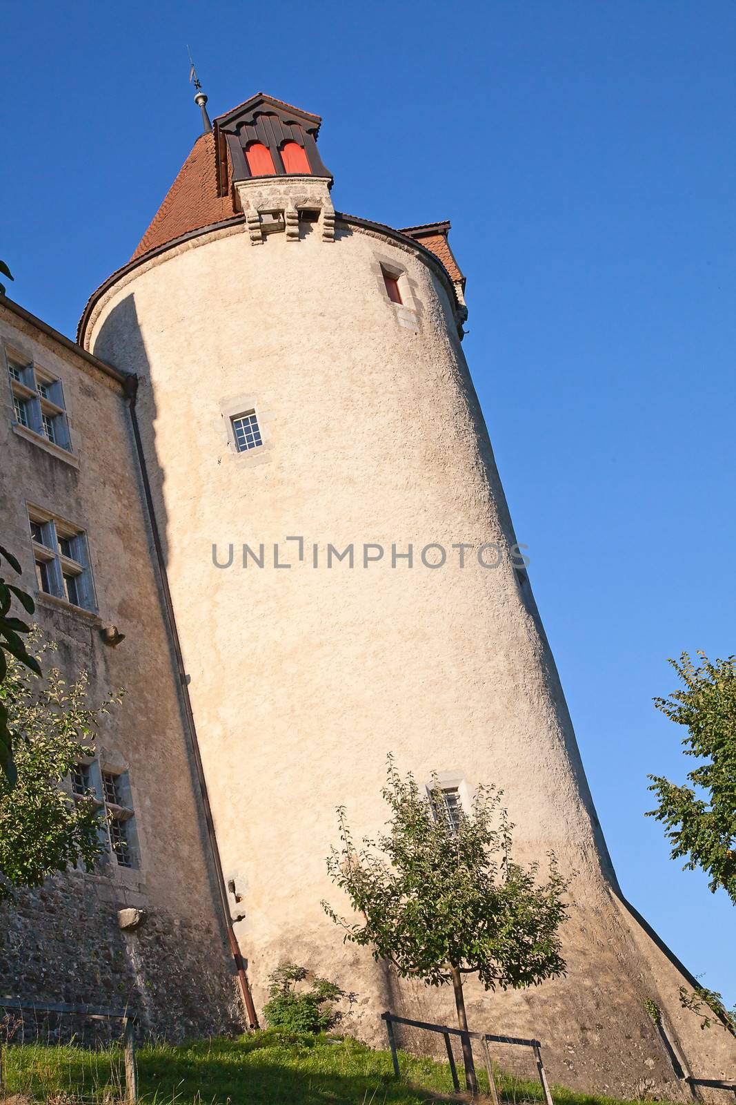 Famous castle Gryere in canton Vaud, Switzerland