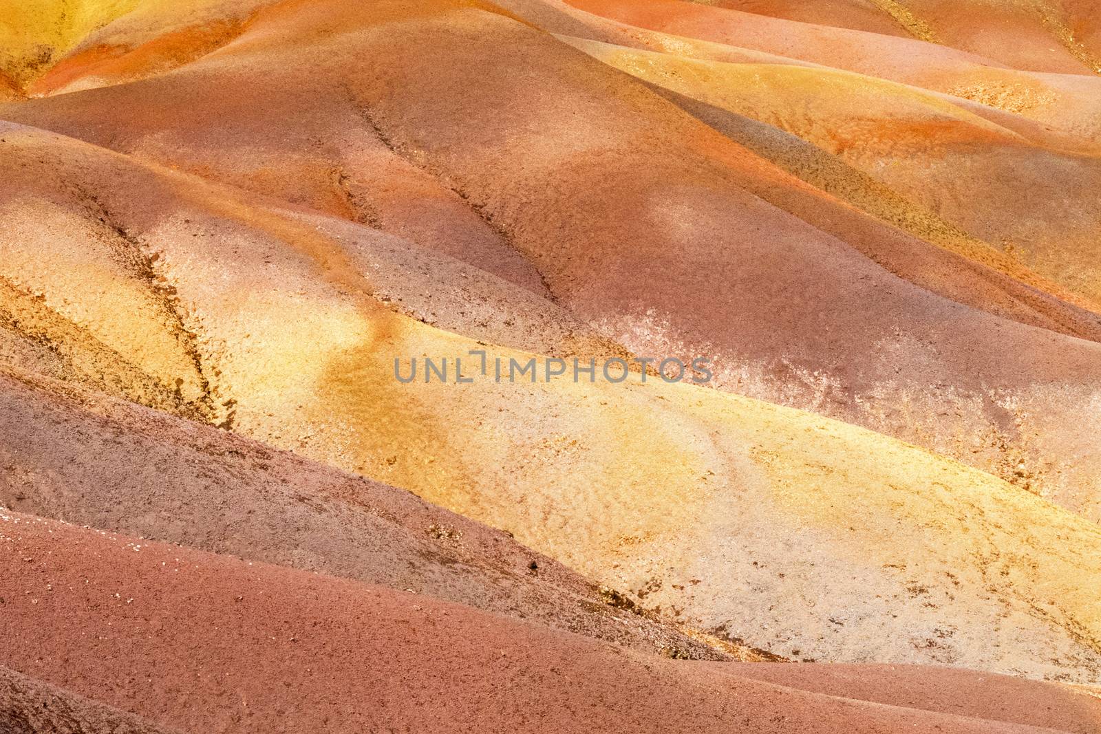 Multi Colored Sand Dunes close to  Chamarel village,  Mauritius