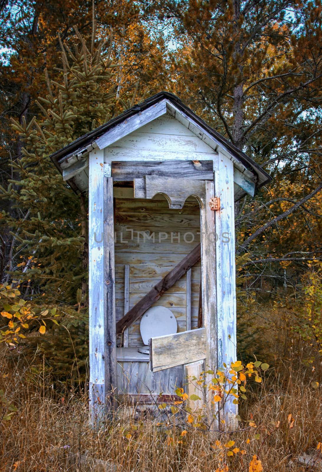 Dilapidated Outhouse in the Rural Wisconsin Countryside