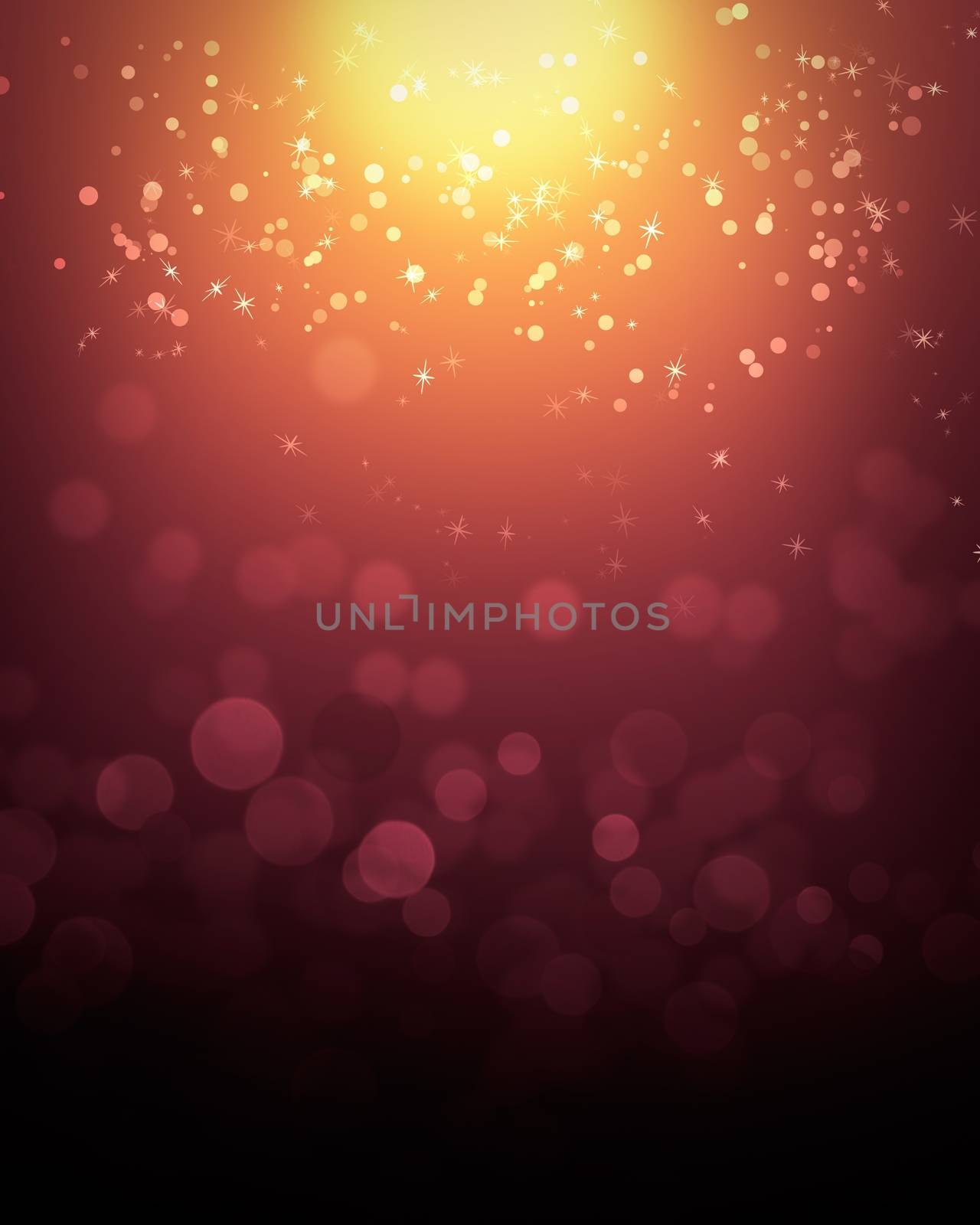 Magic defocused abstract background with bokeh lights and shining stars