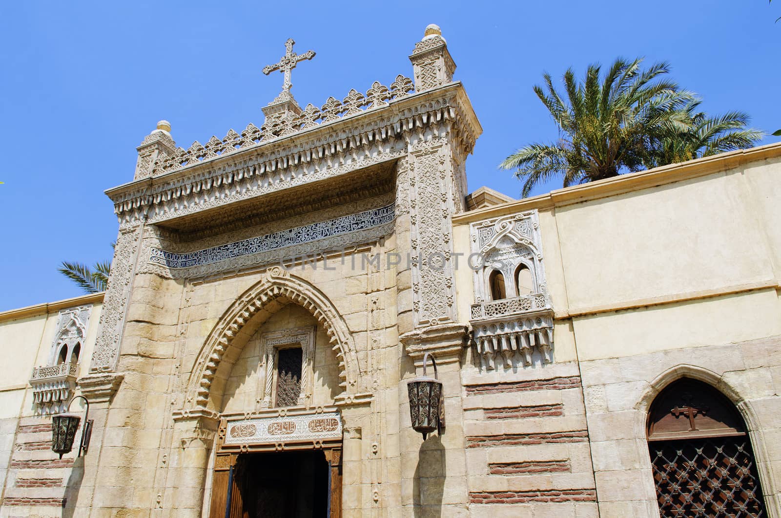 christian church exterior in cairo egypt