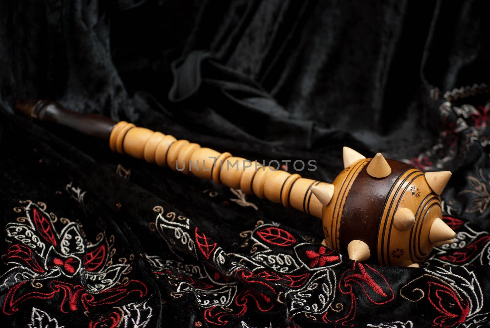 wooden mace