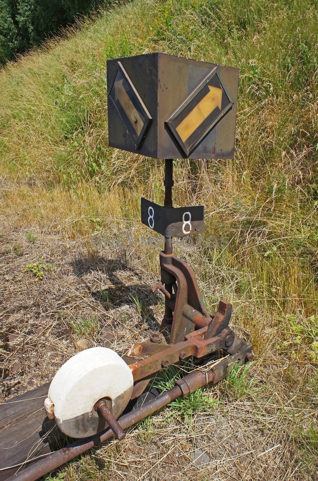 vintage railroad switch by anvodak