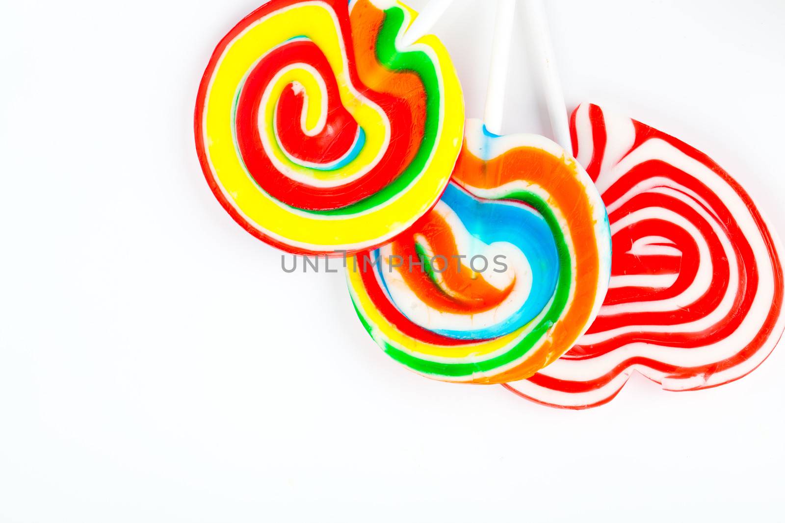 lollipop on white background