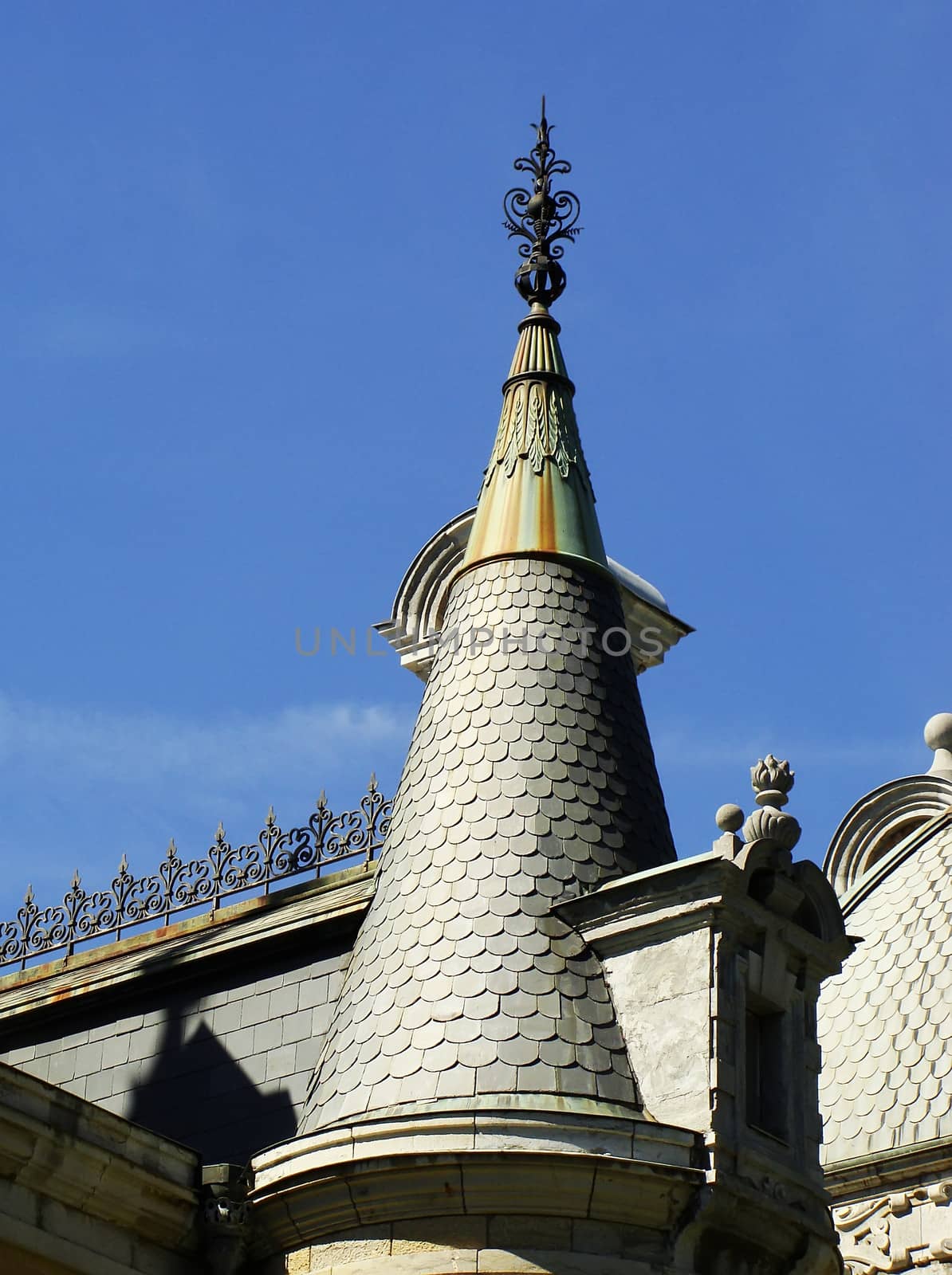 Detail of the roof, Masandra Palace, Crimea peninsula by donya_nedomam