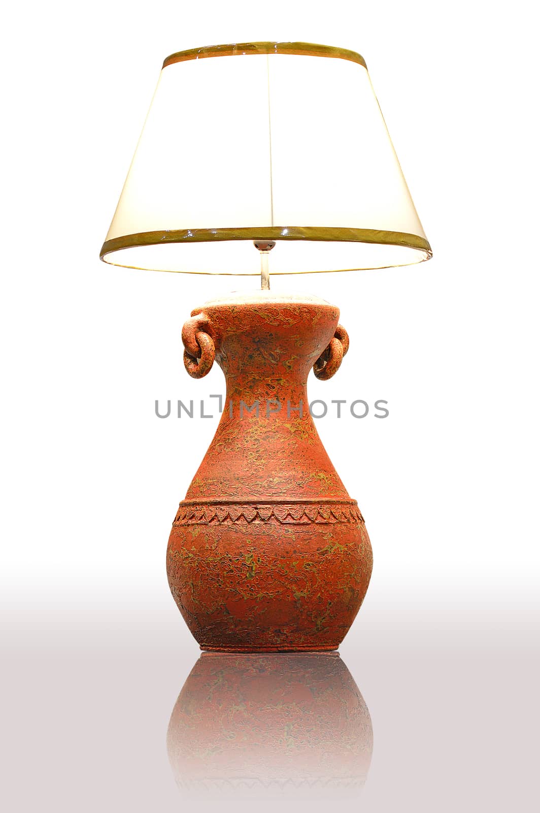 Vintage table lamp with ground reflex