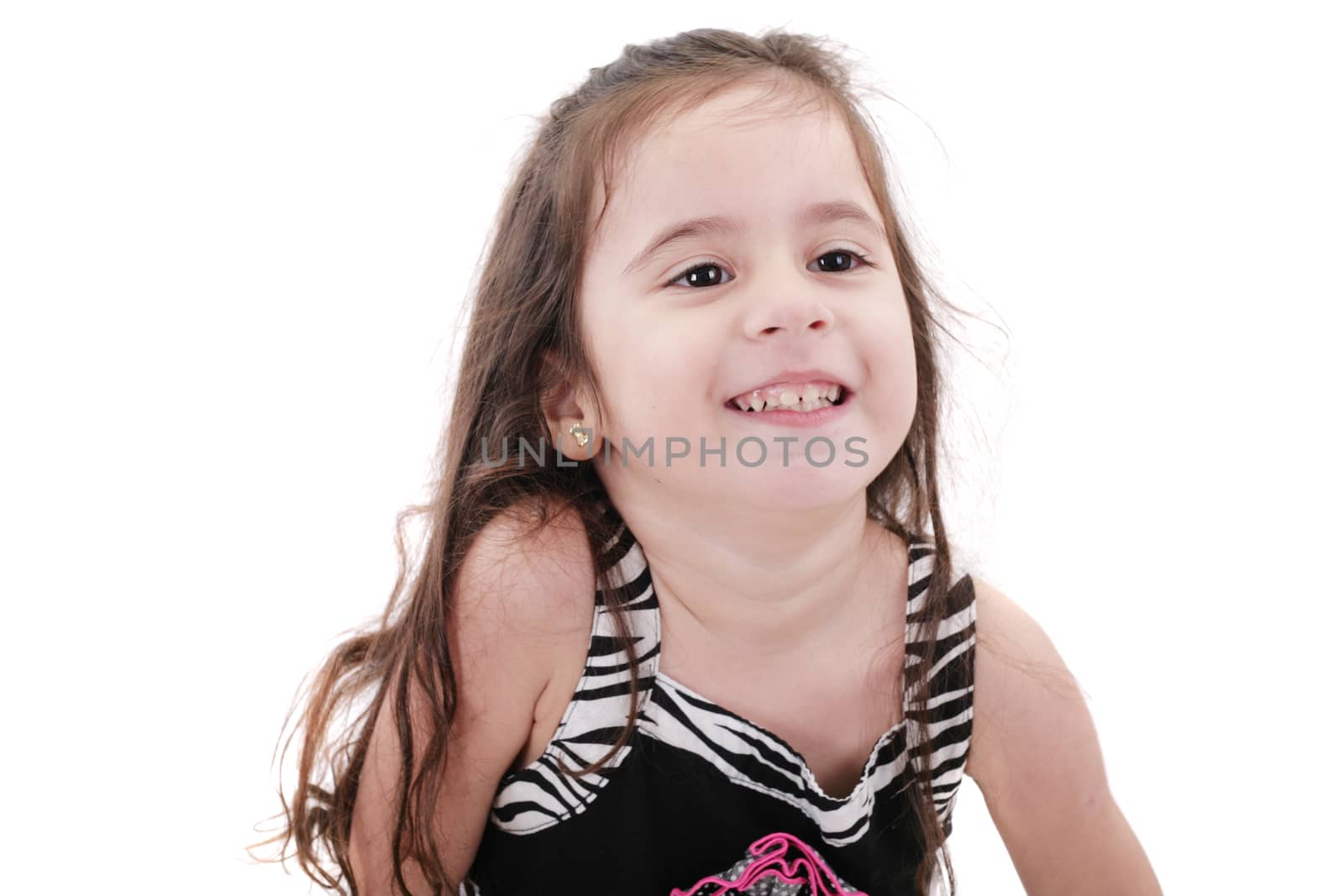 Happy little girl portrait by dacasdo