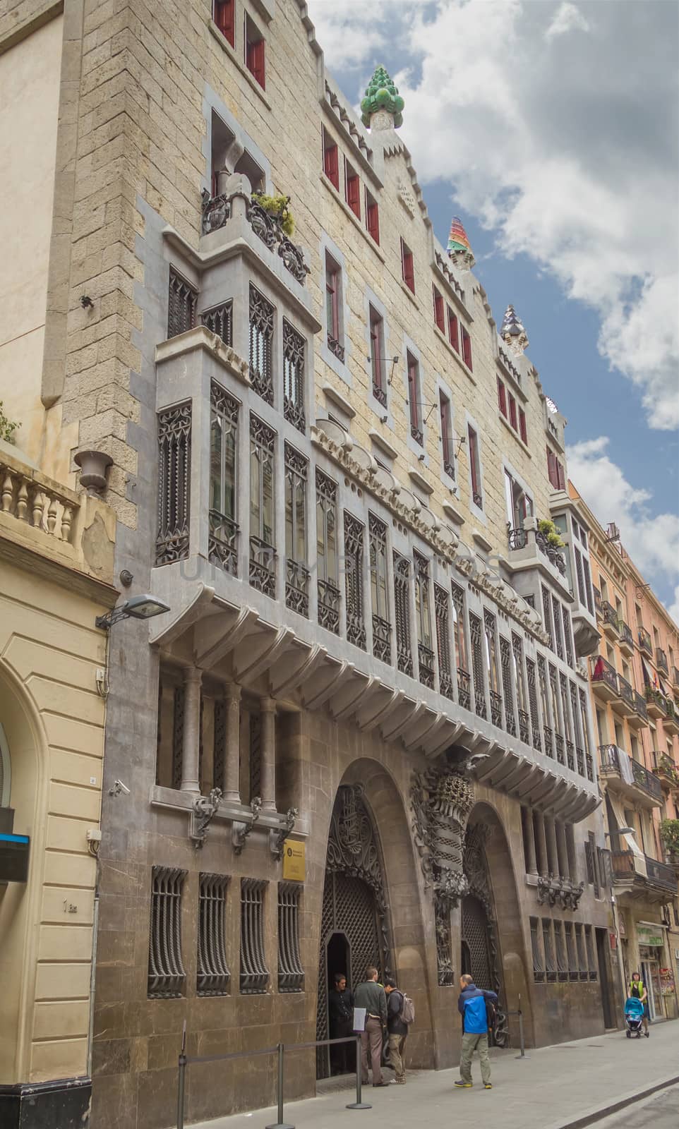 The Guell palace designed by Antonio Gaudi, in Barcelona, Spain by doble.d