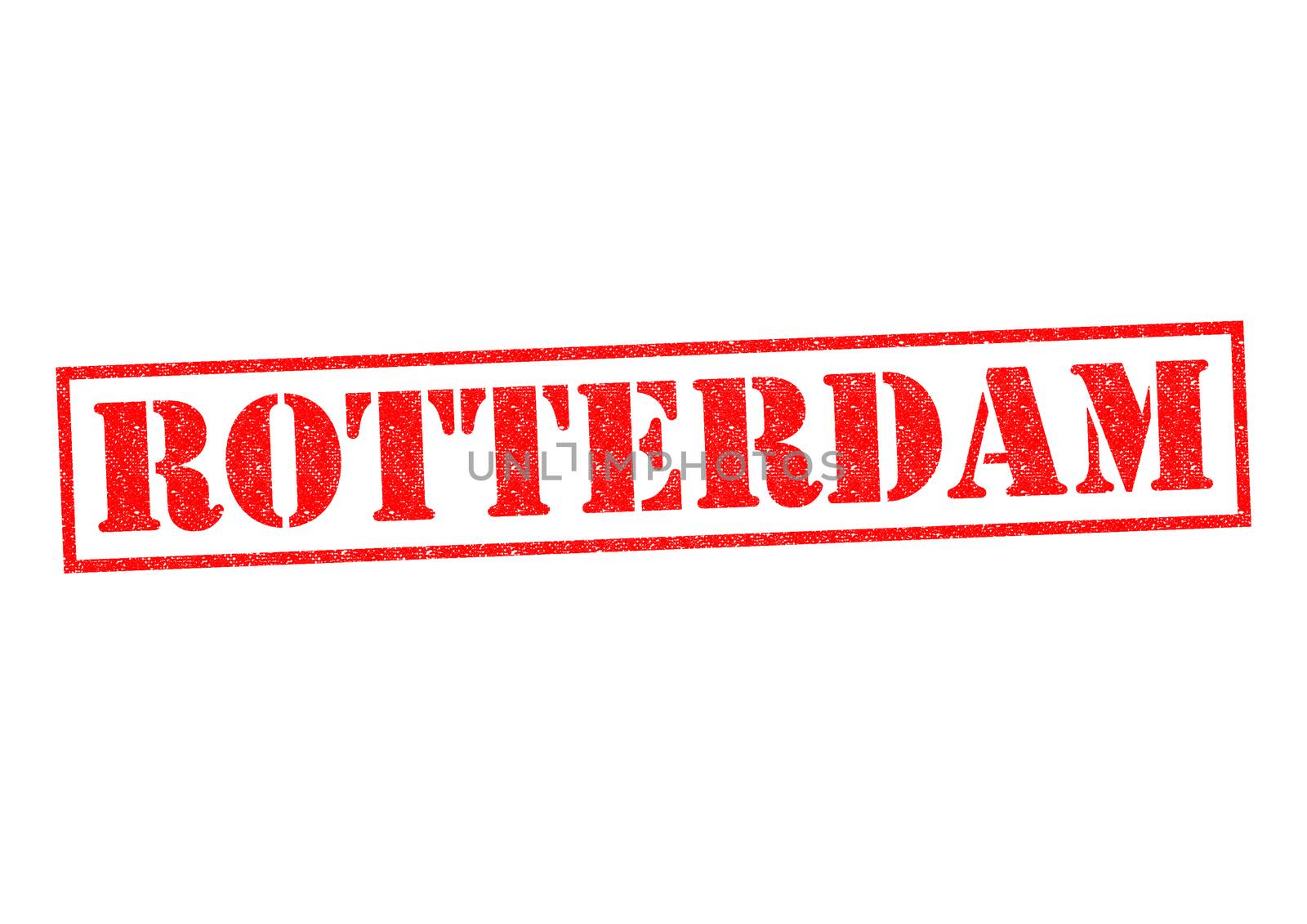 ROTTERDAM Rubber Stamp over a white background.