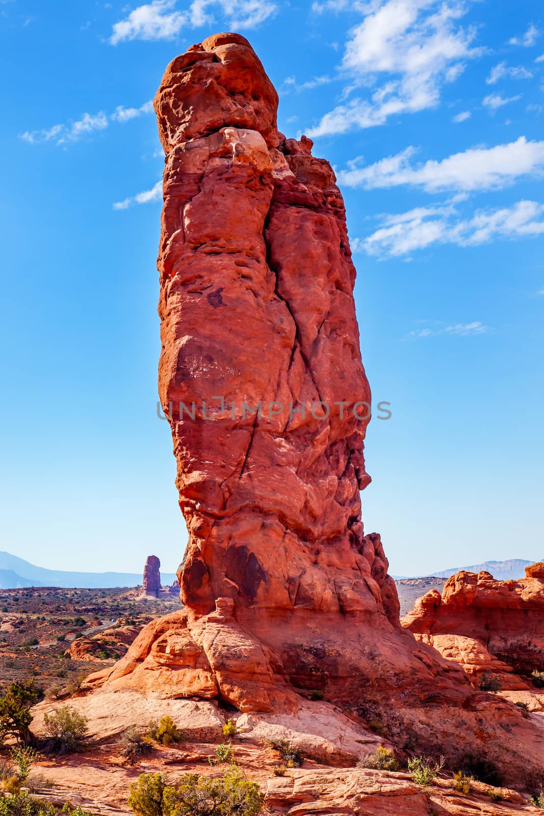 Rock Pillar Sandstone Hoodoo Arches National Park Moab Utah by bill_perry