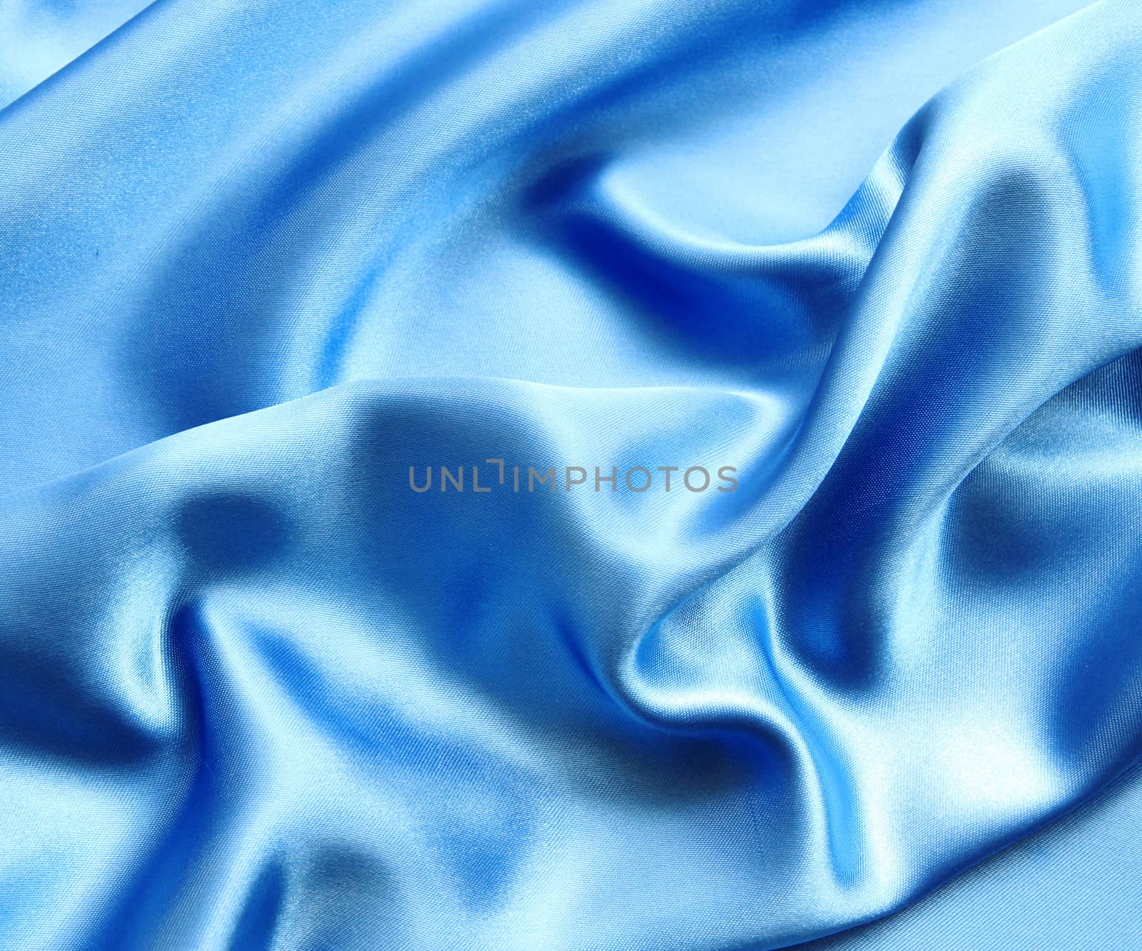 Smooth elegant blue silk can use as background 