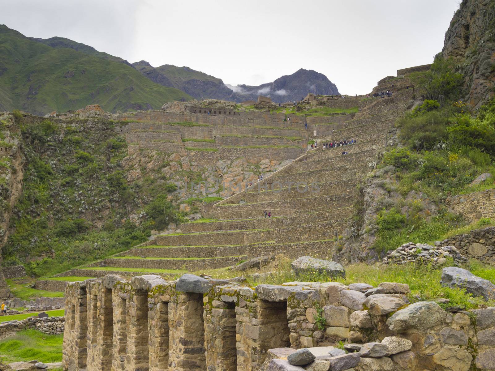 Ollantaytambo, an Inca archaeological site in southern Peru.