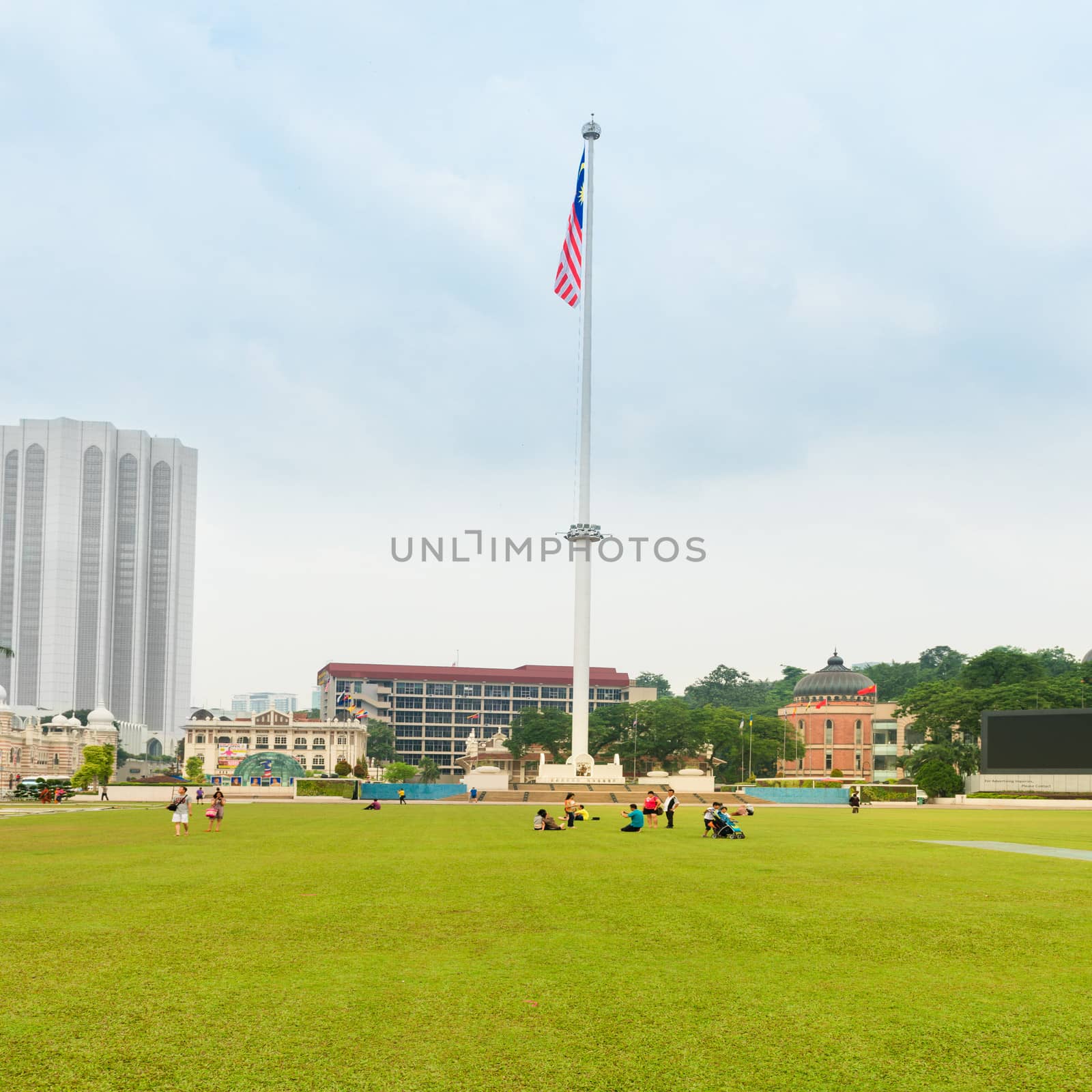 KUALA LUMPUR - JUN 15: Merdeka Square (Independence Square) on Jun 15, 2013 in Kuala Lumpur, Malaysia.  It was here the Malayan flag hoisted for the first time on Aug 31, 1957.