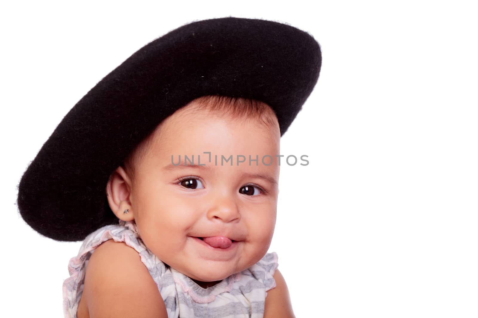 beautiful baby with hat by erllre