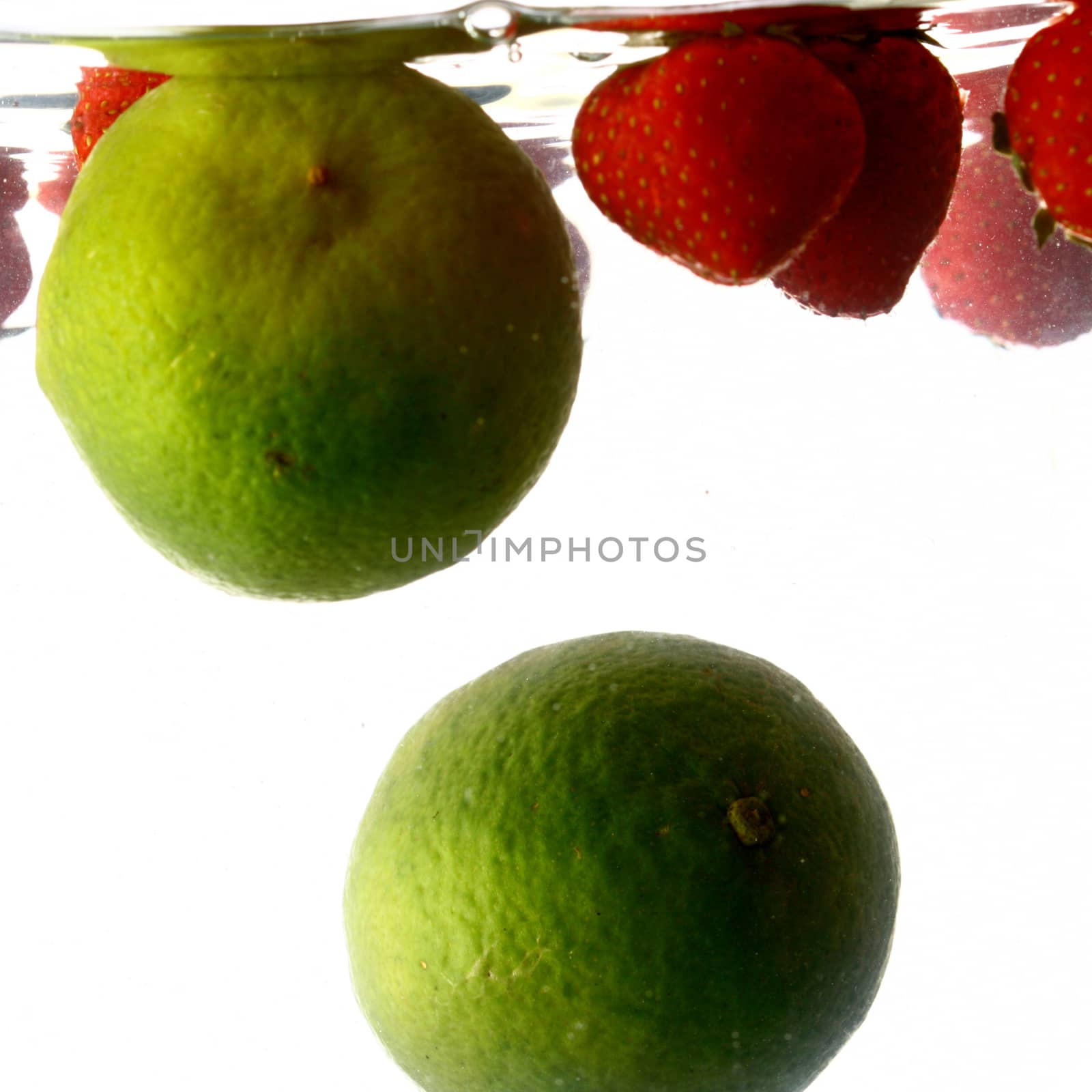 lime splash isolated on white background