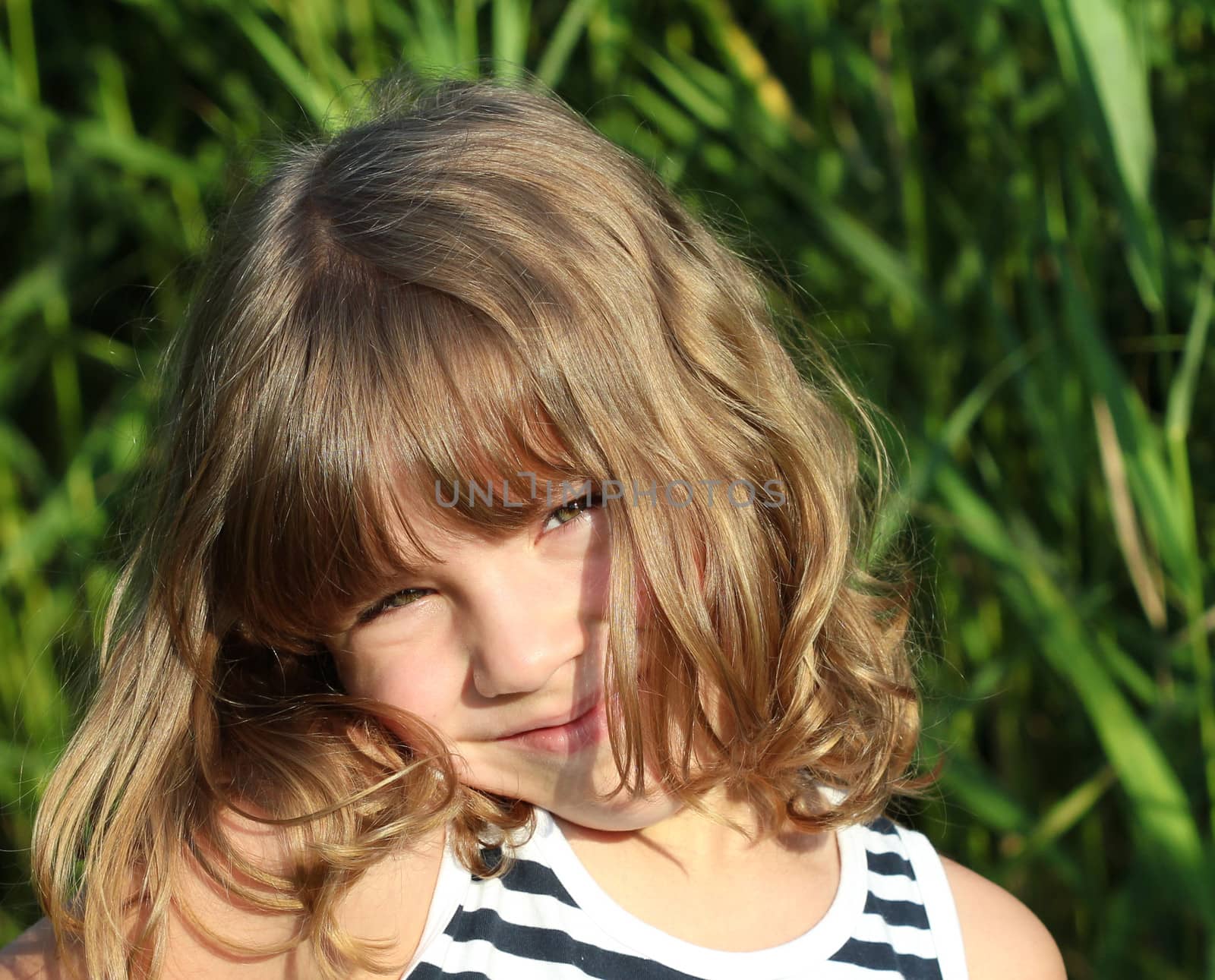 beautiful little girl outdoor portrait by goce