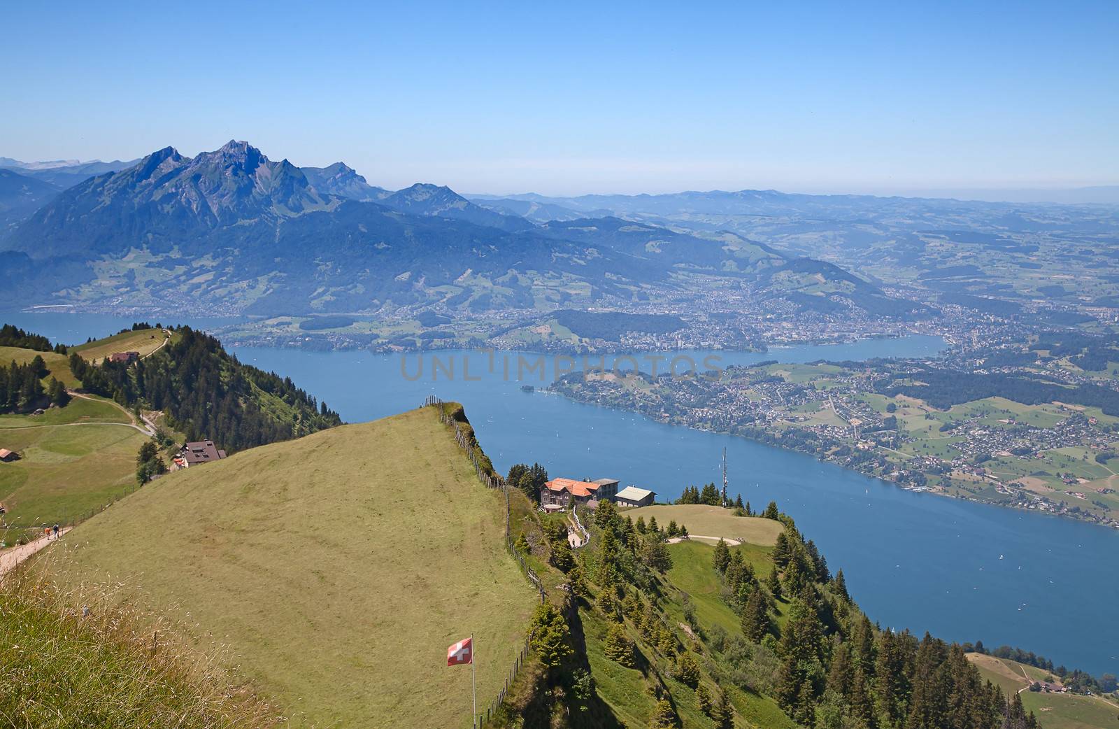 View from the top of the Rigi mountain