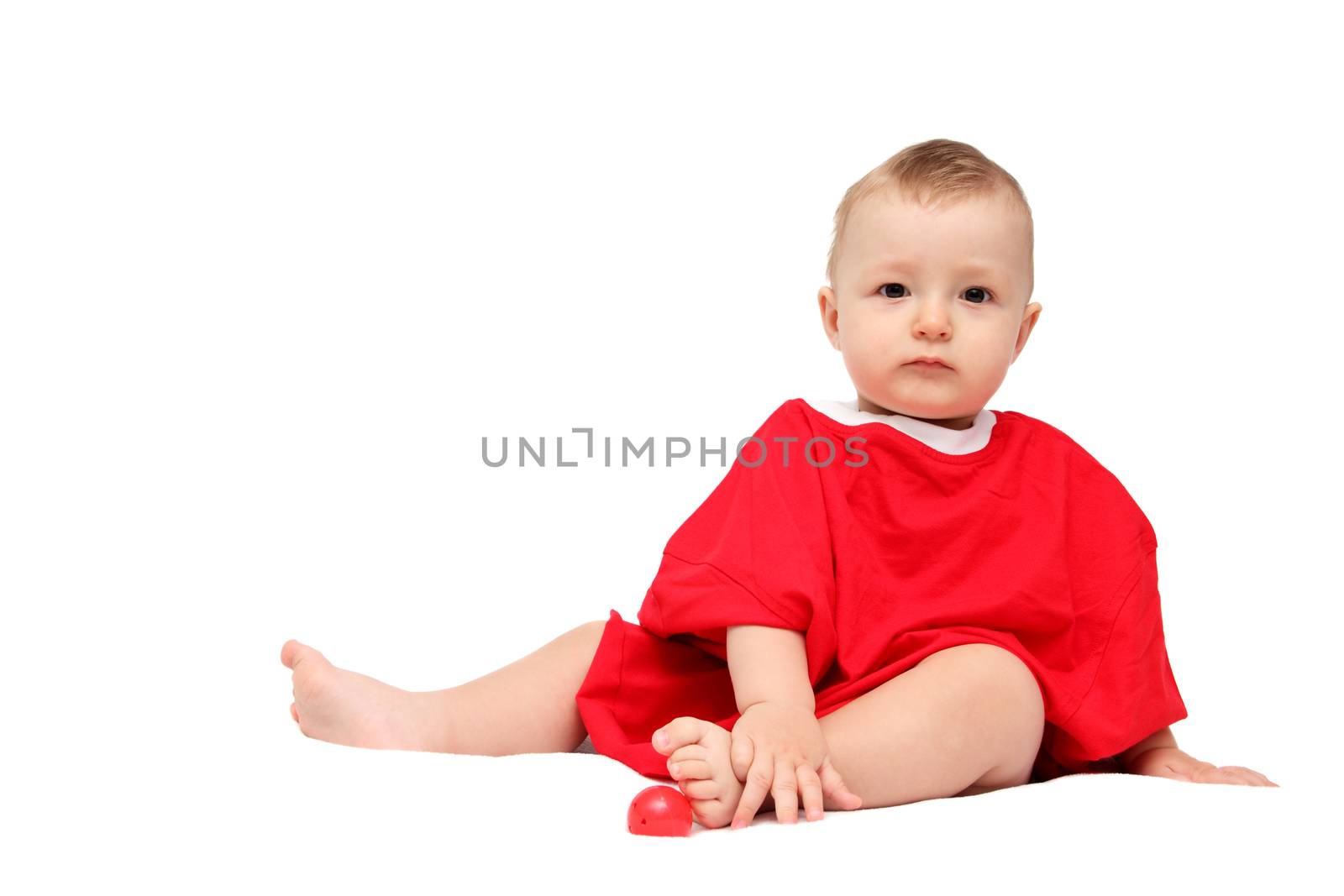 Child in red