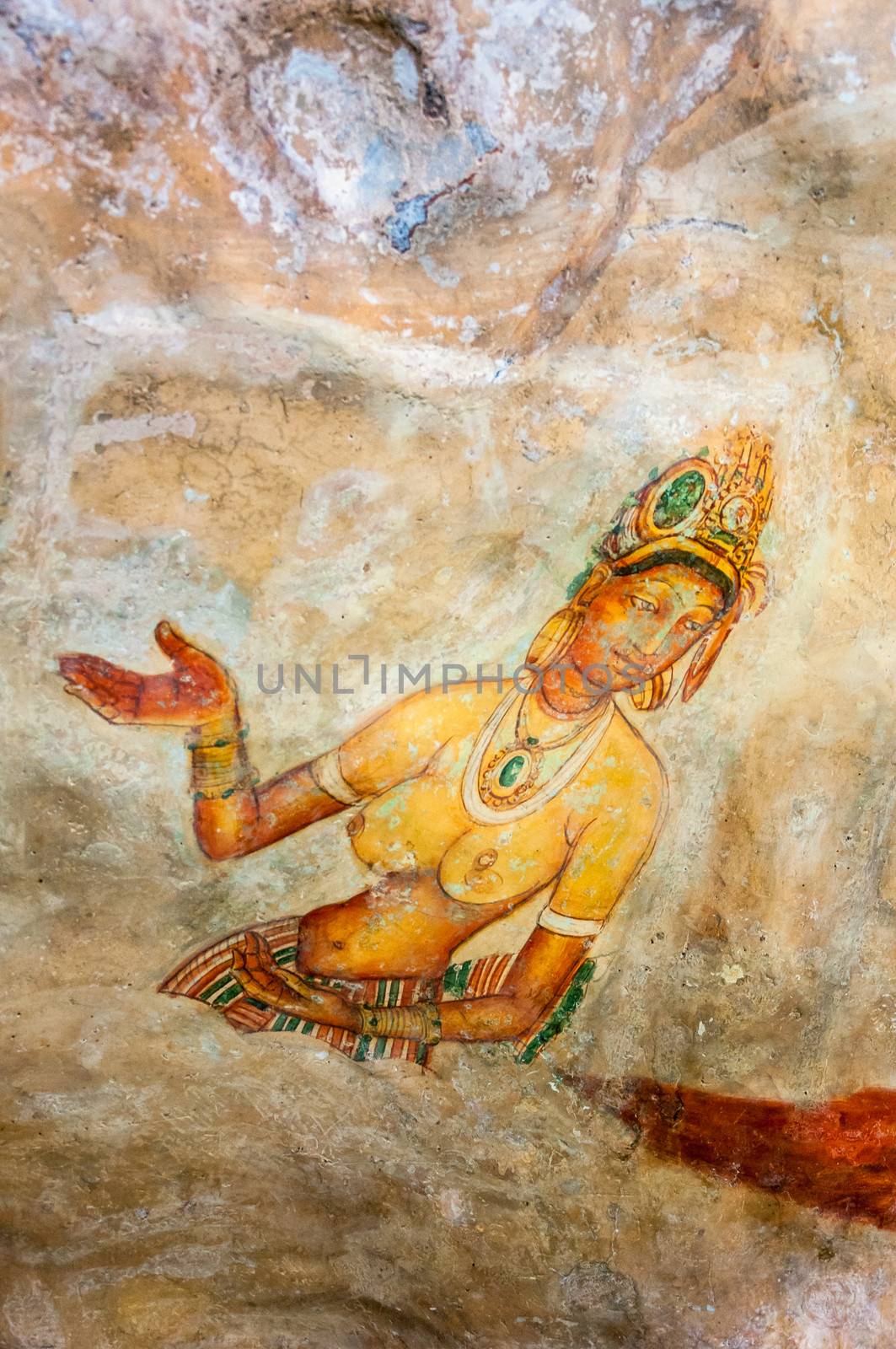Wall paintings at Sigiriya by mkos83