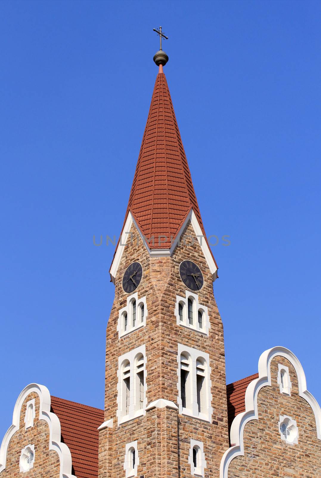 Christuskirche, famous Lutheran church landmark in Windhoek, Namibia 