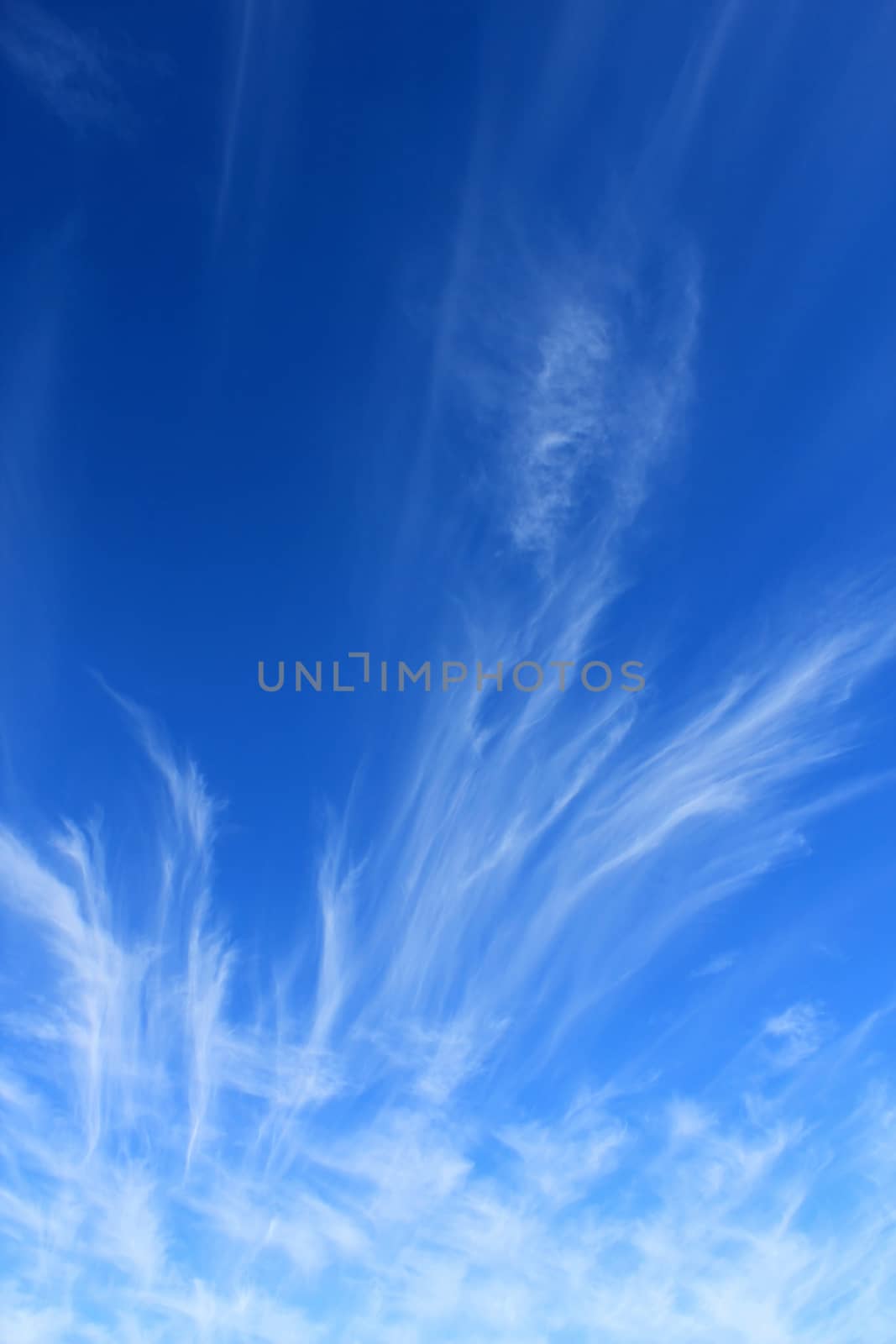 Clouds on the blue sky background