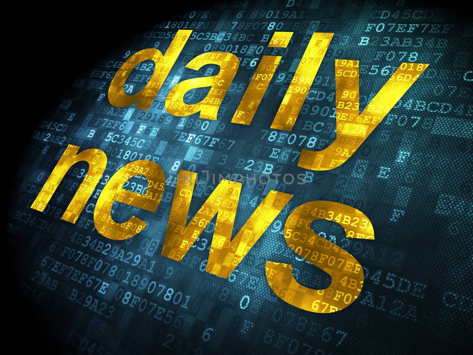 News concept: Daily News on digital background by maxkabakov