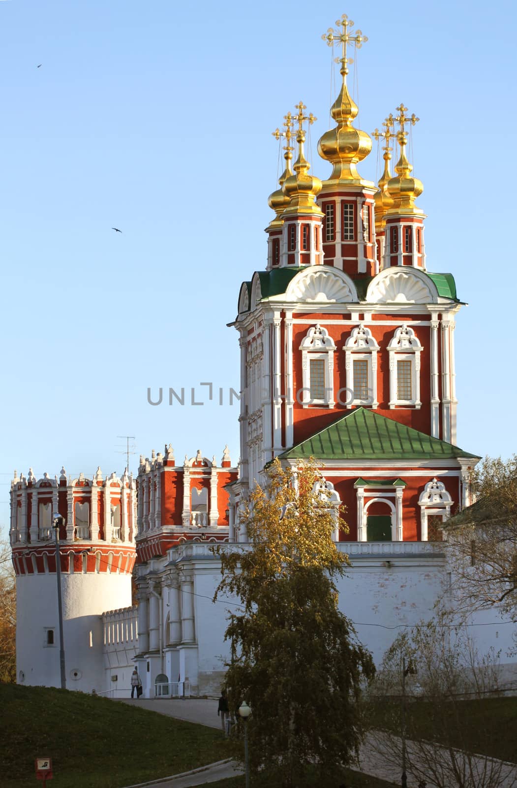 Gate Church of the Transfiguration of Novodevichy Convent in Moscow