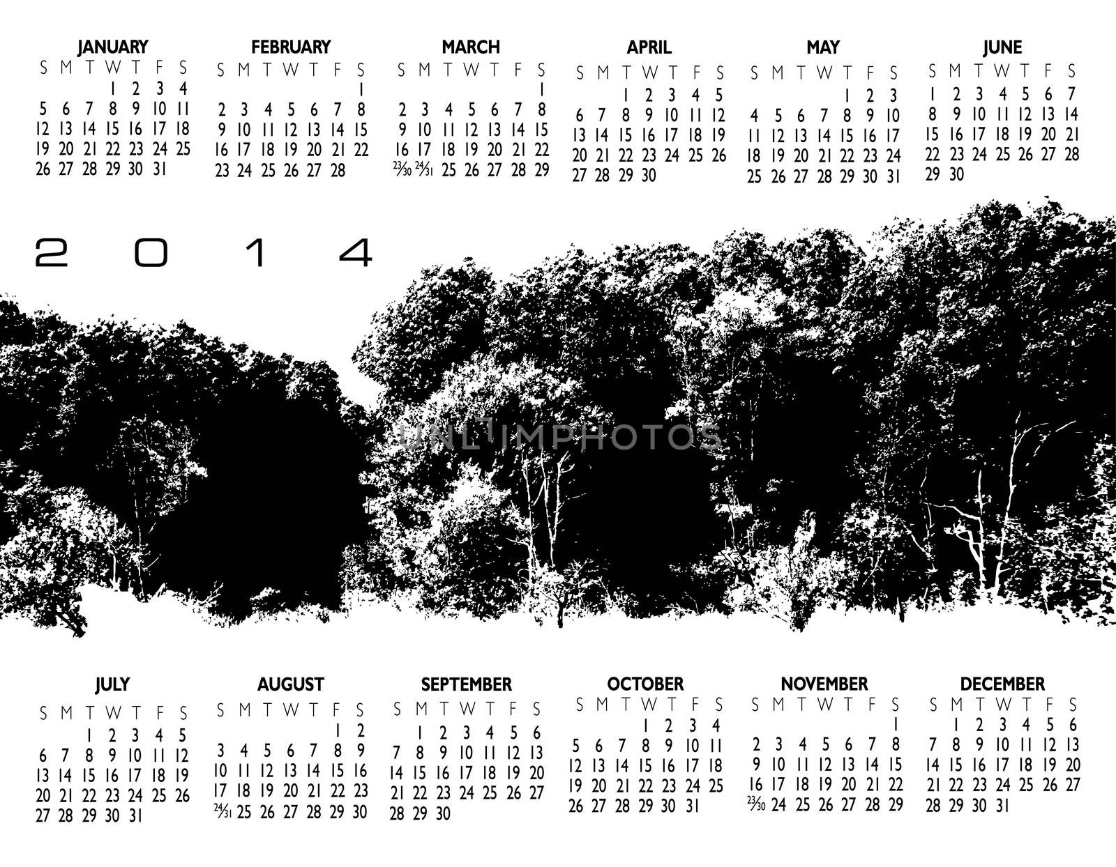 2014 Creative Woods Calendar by mike301