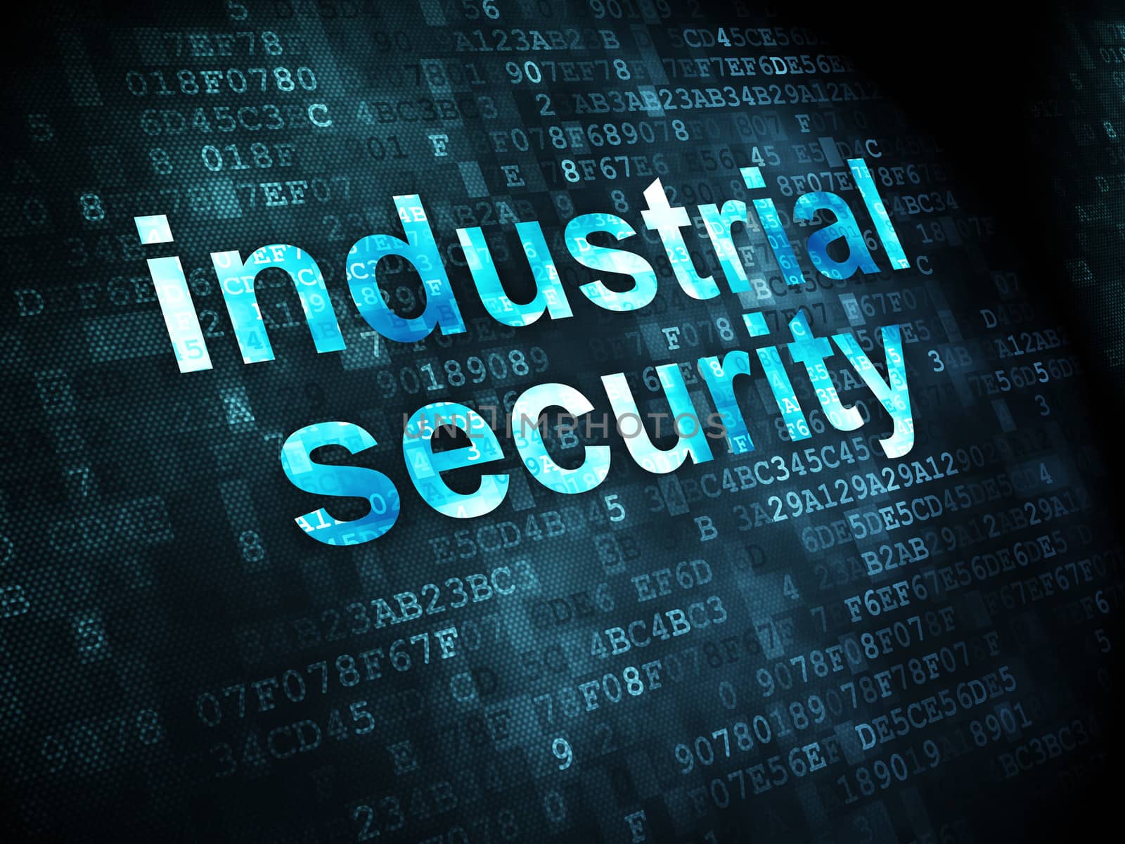 Privacy concept: Industrial Security on digital background by maxkabakov