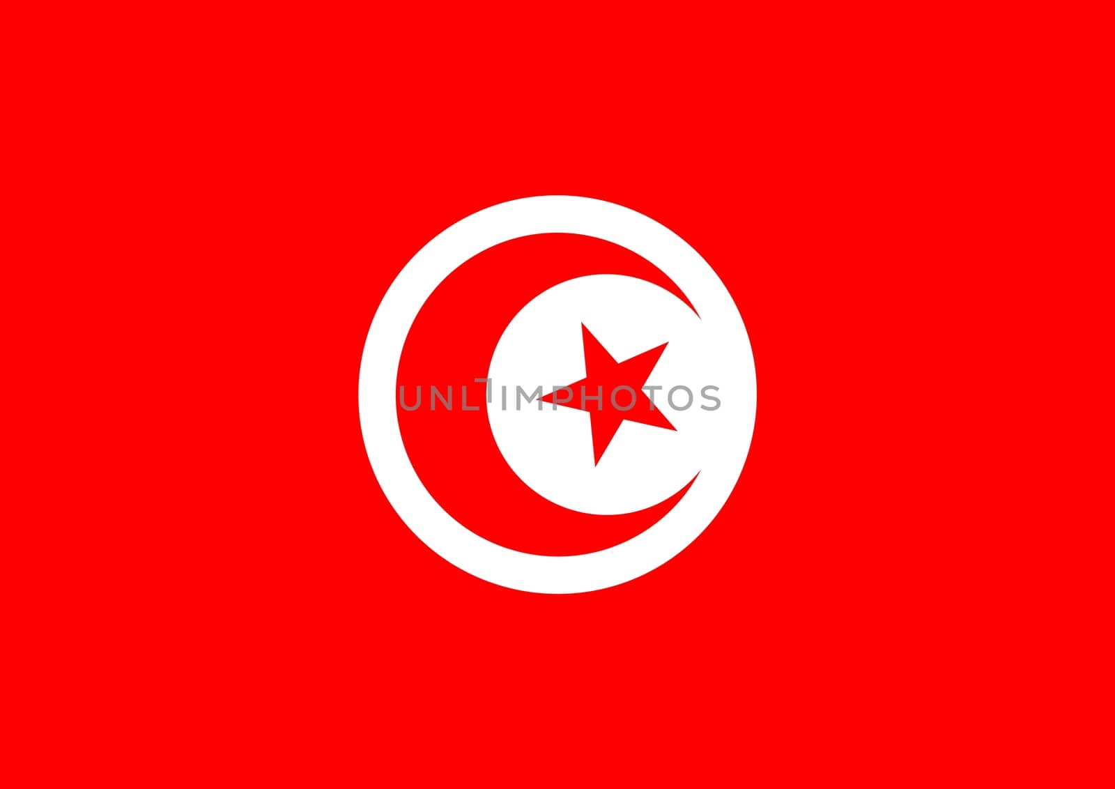 Illustration of the flag of Tunisia
