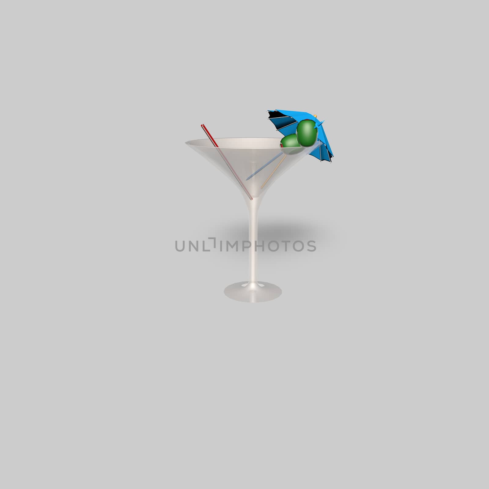 Martini isolated on white background