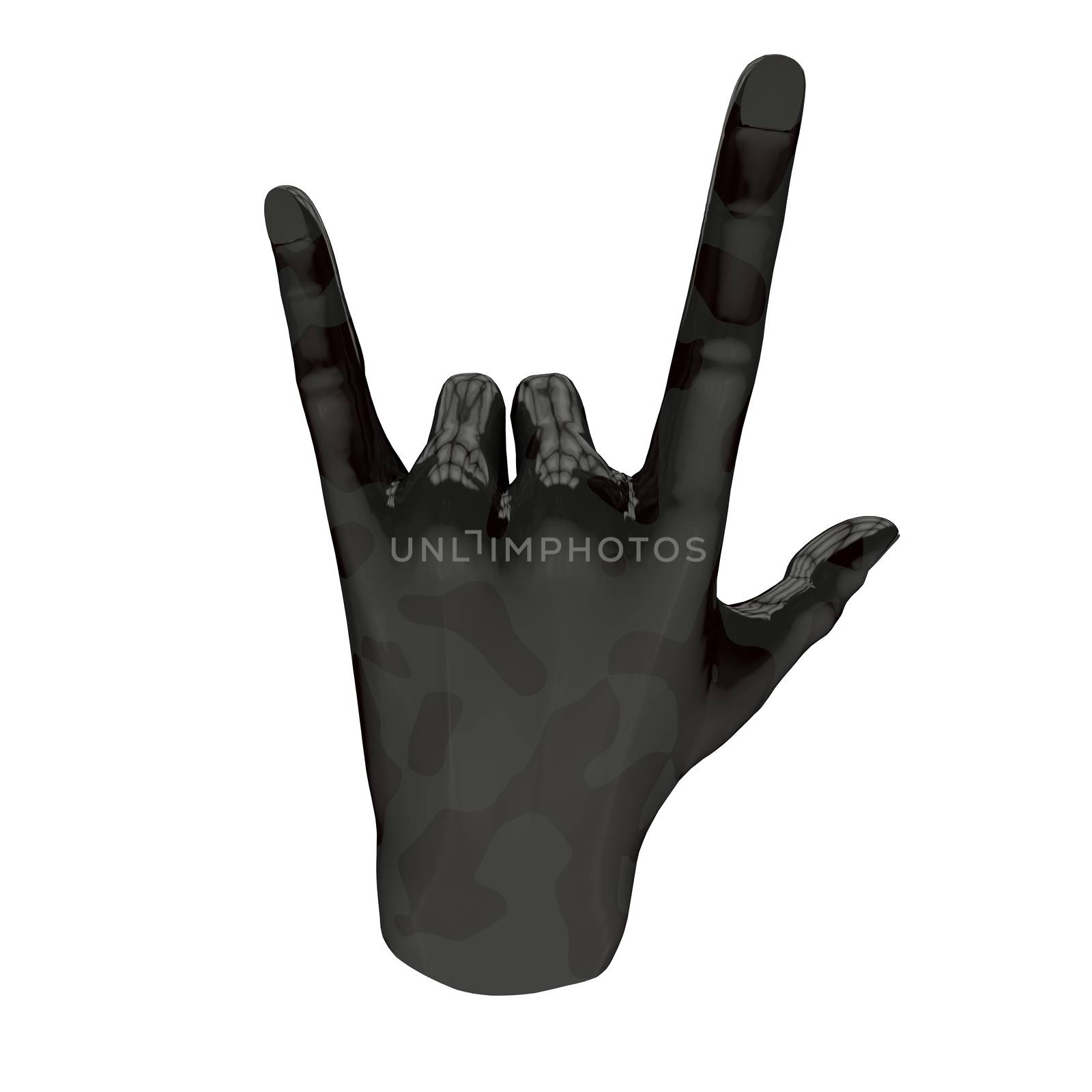 Hand sign 4 by 3DAgentur