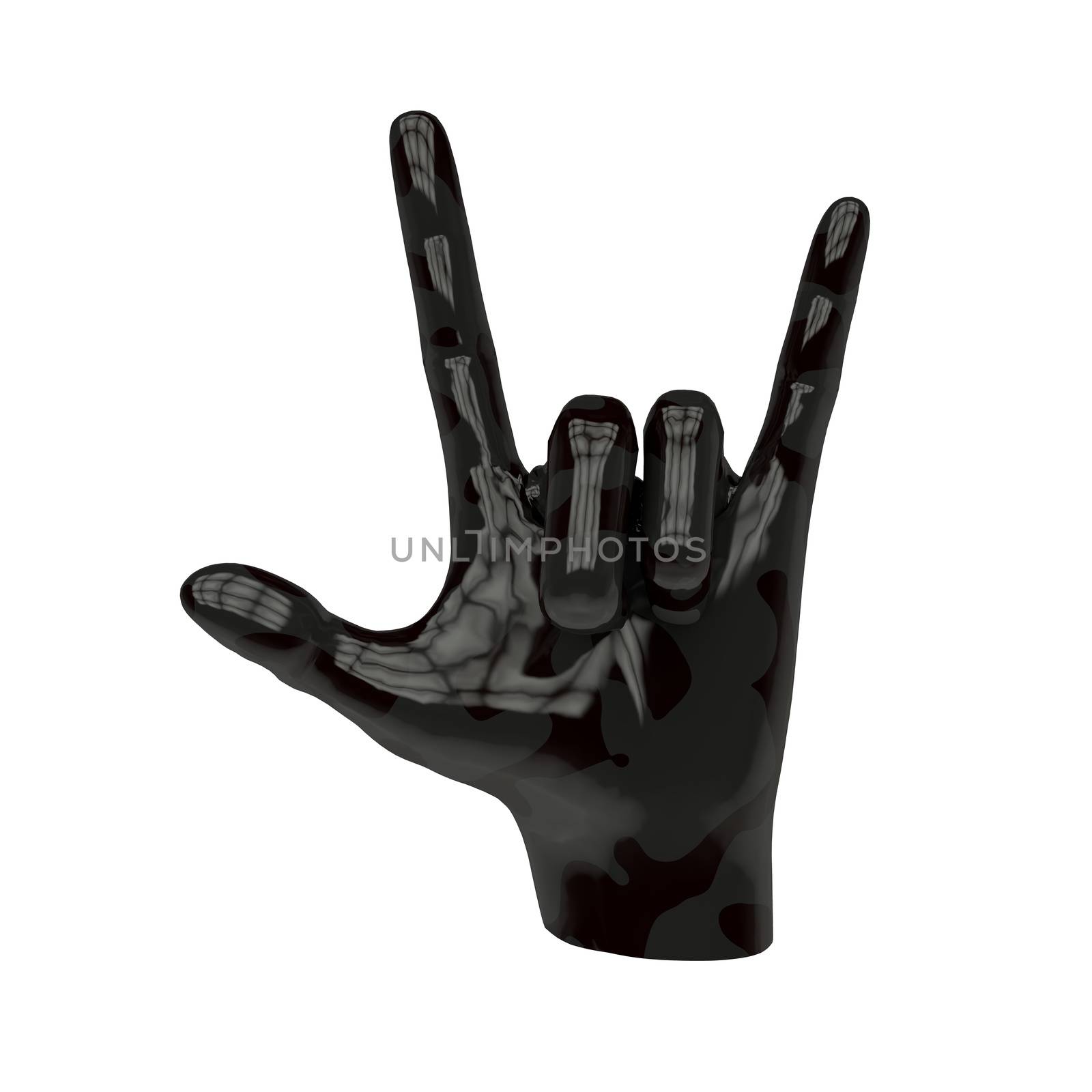 Hand sign 5 by 3DAgentur