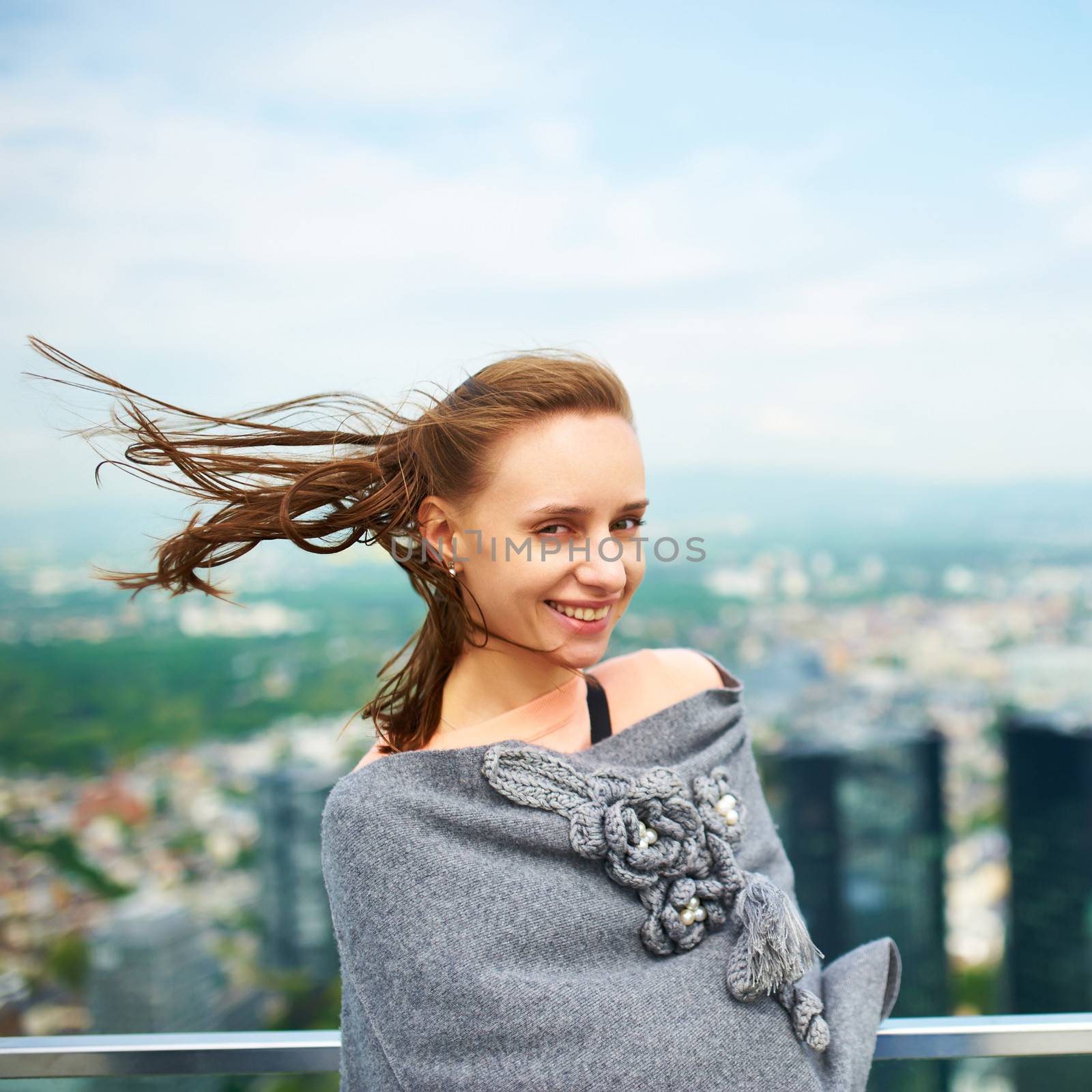 Woman in Frankfurt on Main