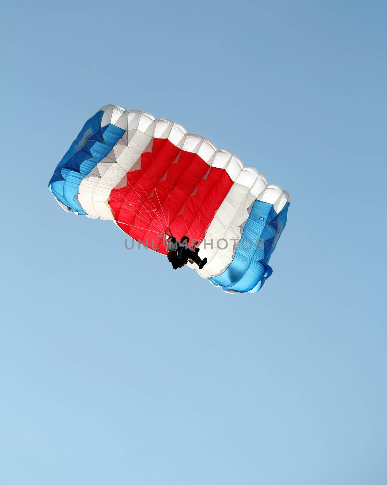 parachutist on sky extreme sport 