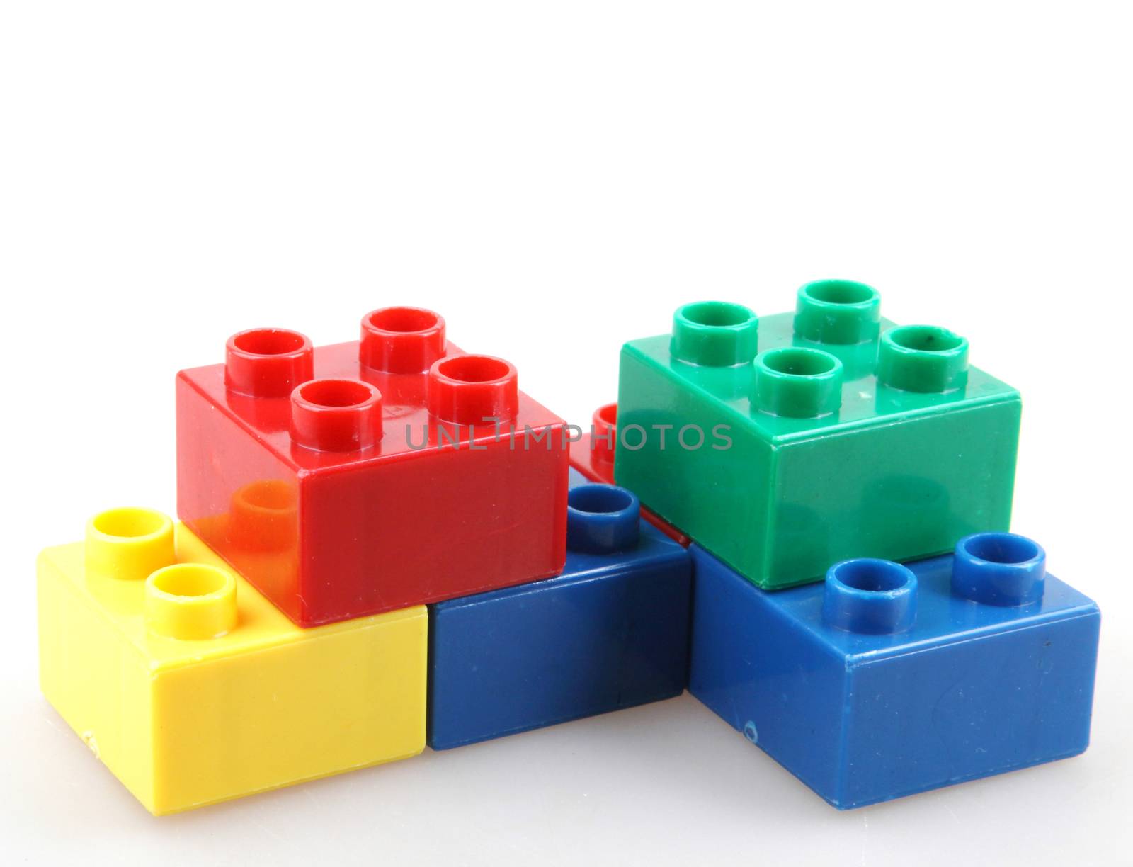 Building Blocks Isolated On White