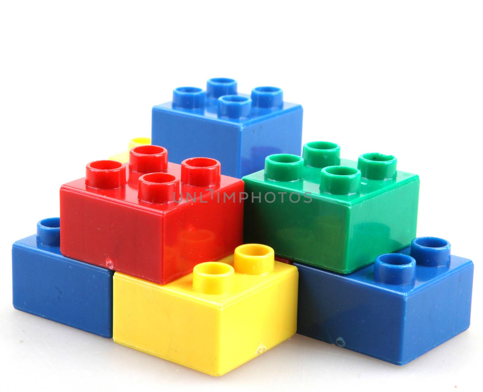 Building Blocks Isolated On White