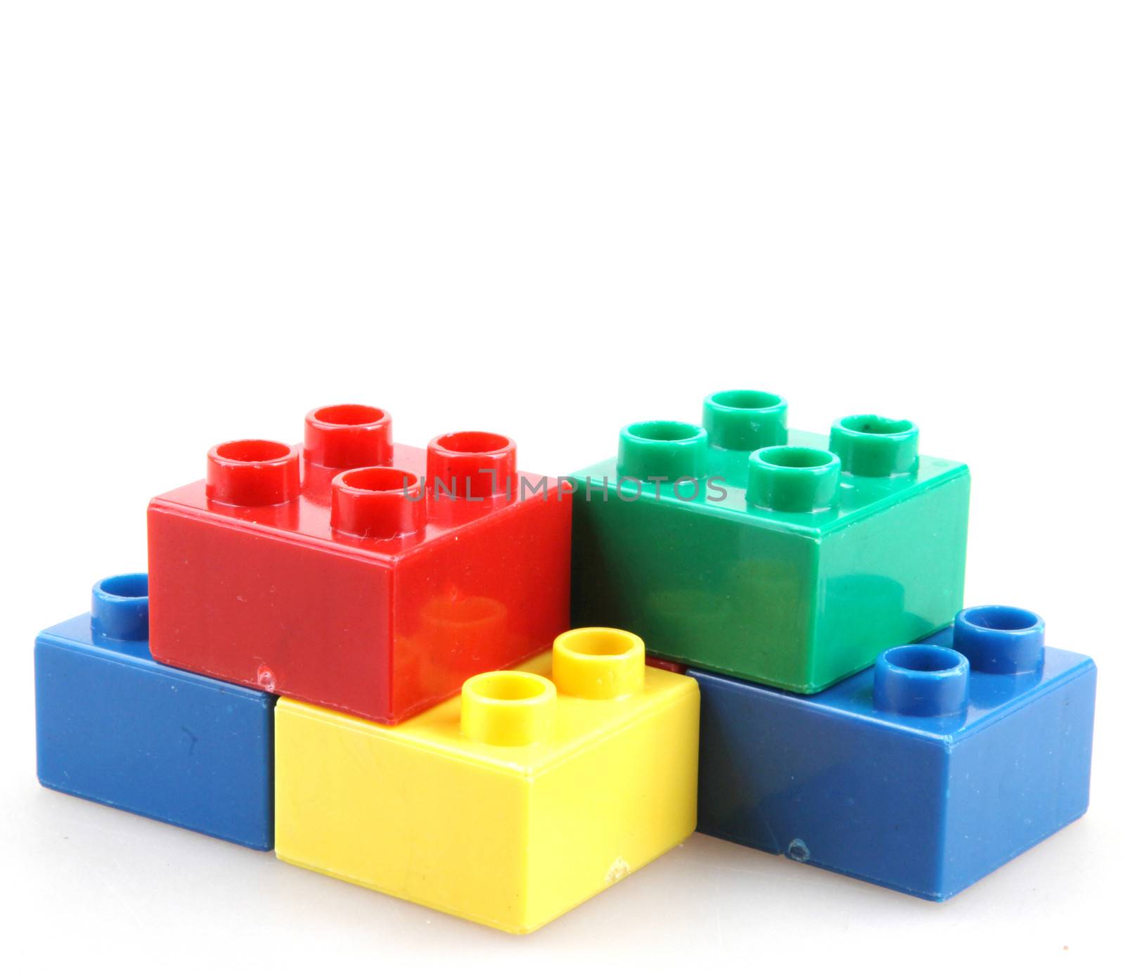 Building Blocks Isolated On White