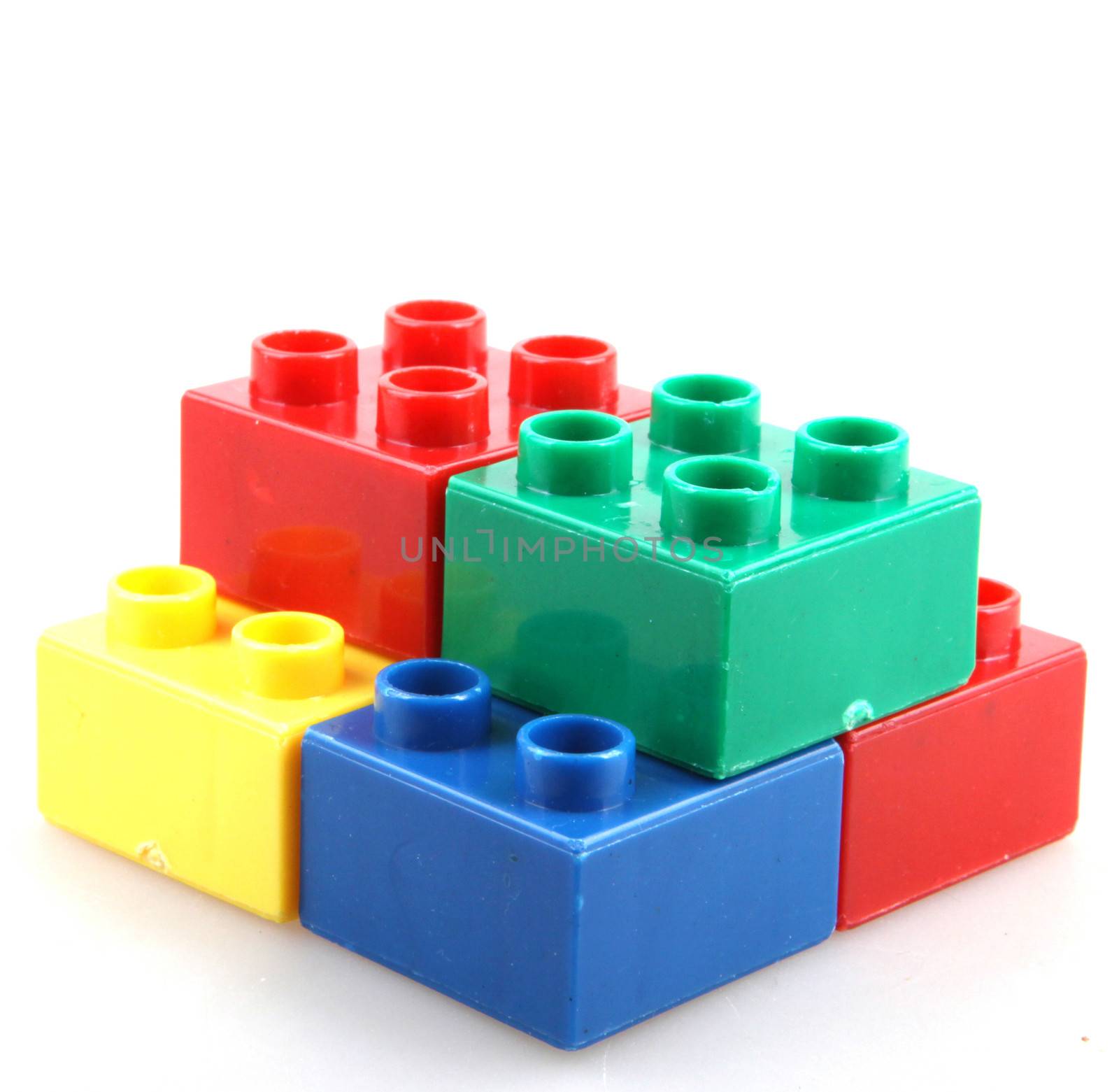 Building Blocks Isolated On White