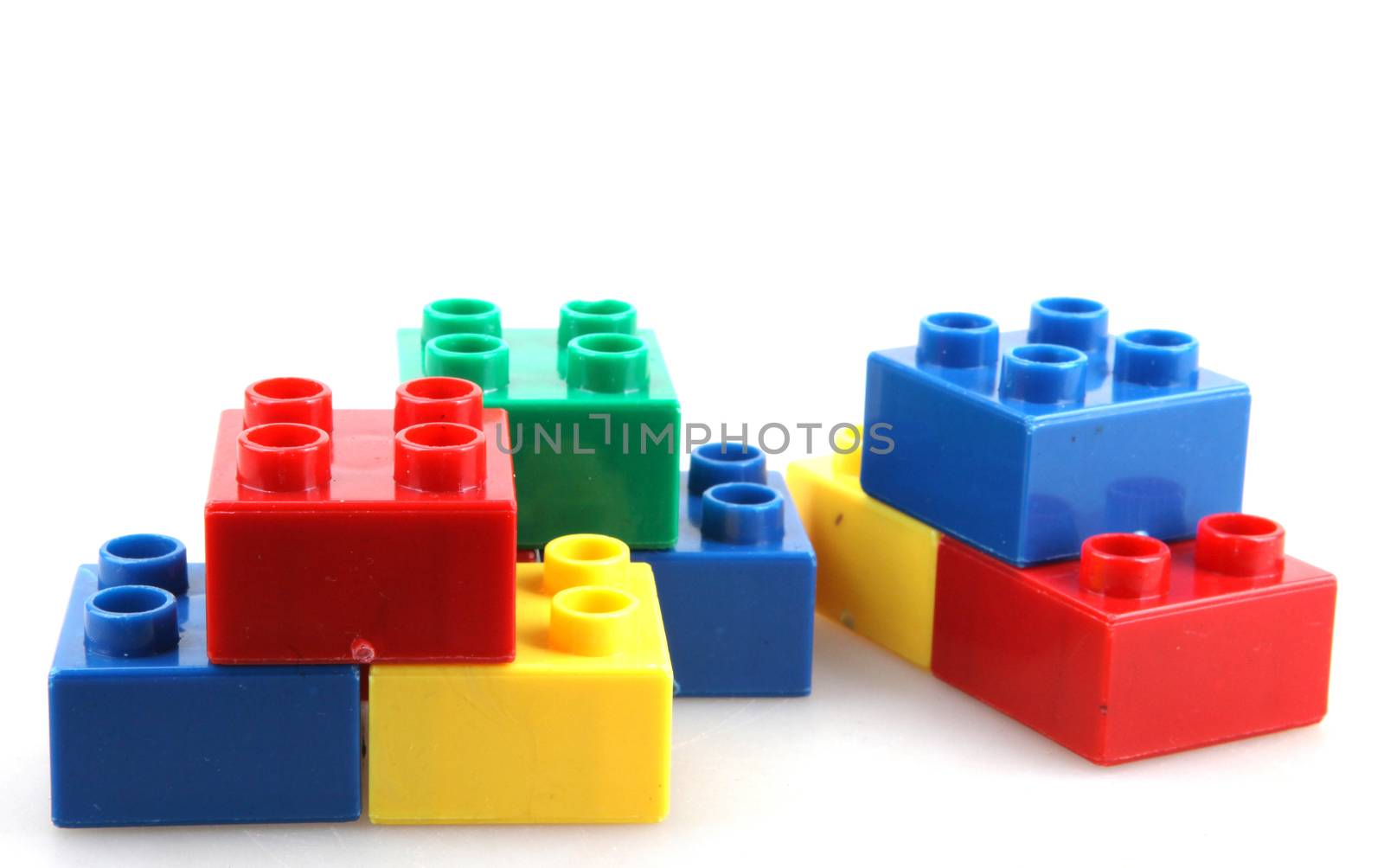Building Blocks Isolated On White