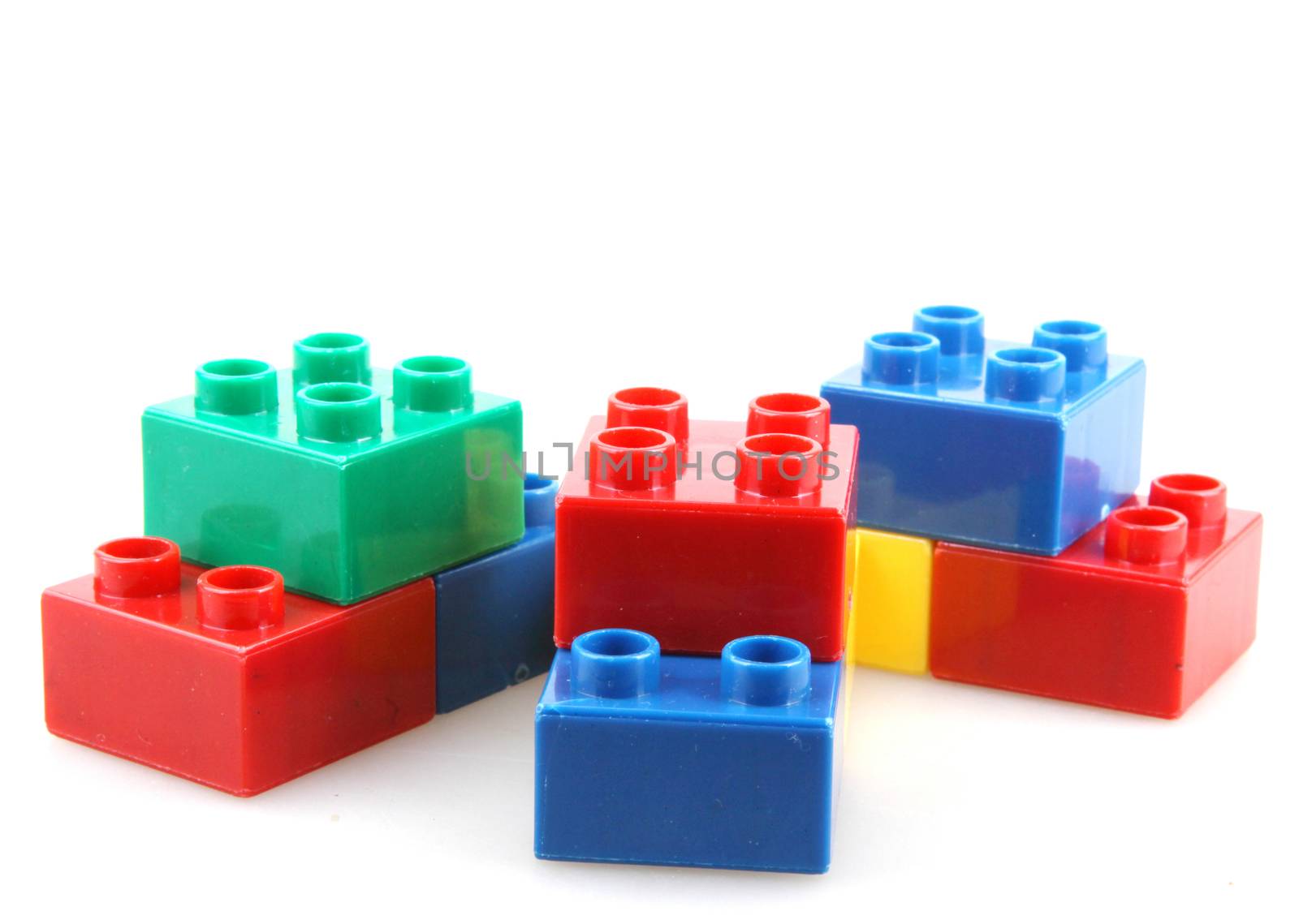 Building Blocks Isolated On White