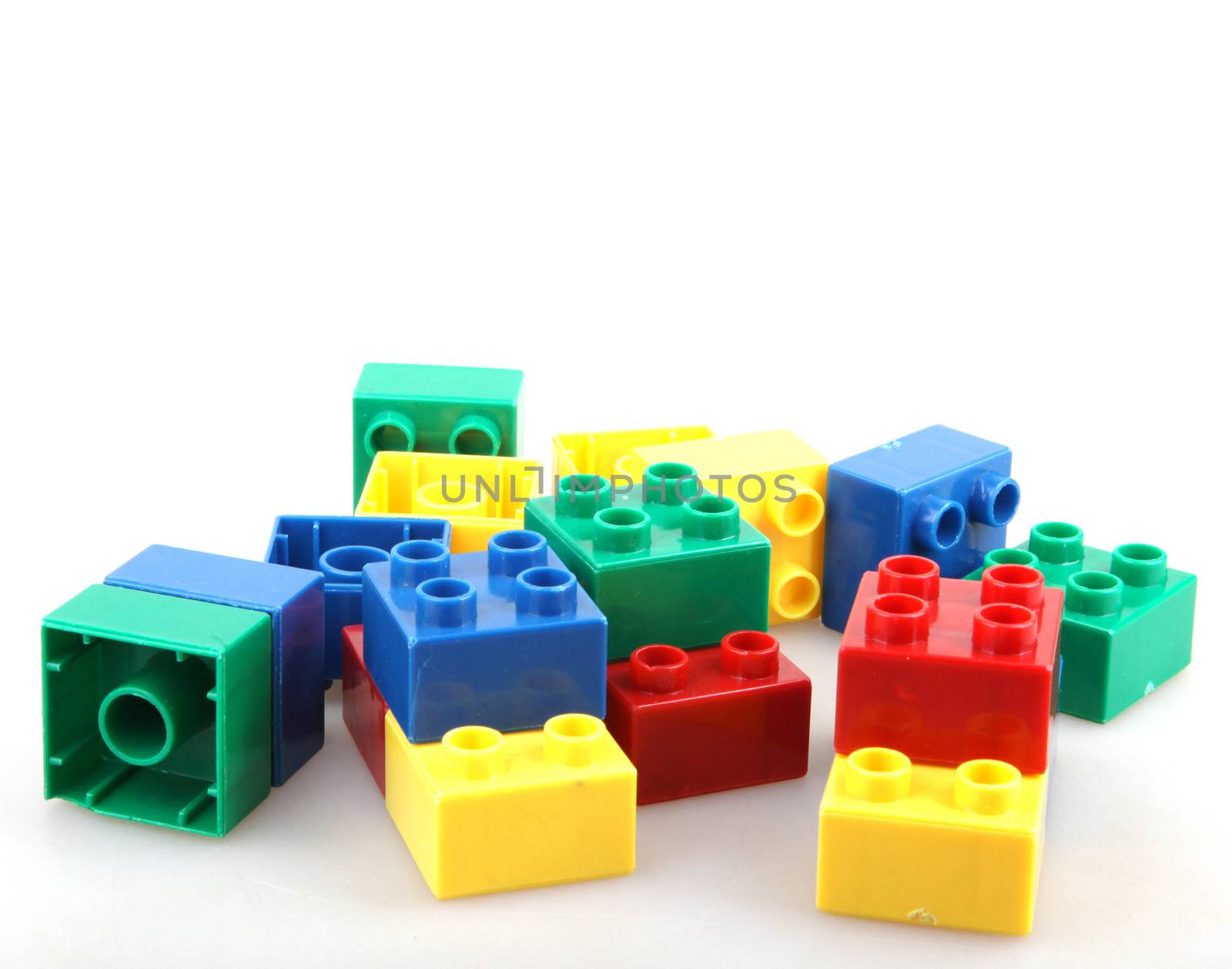 Building Blocks Isolated On White
