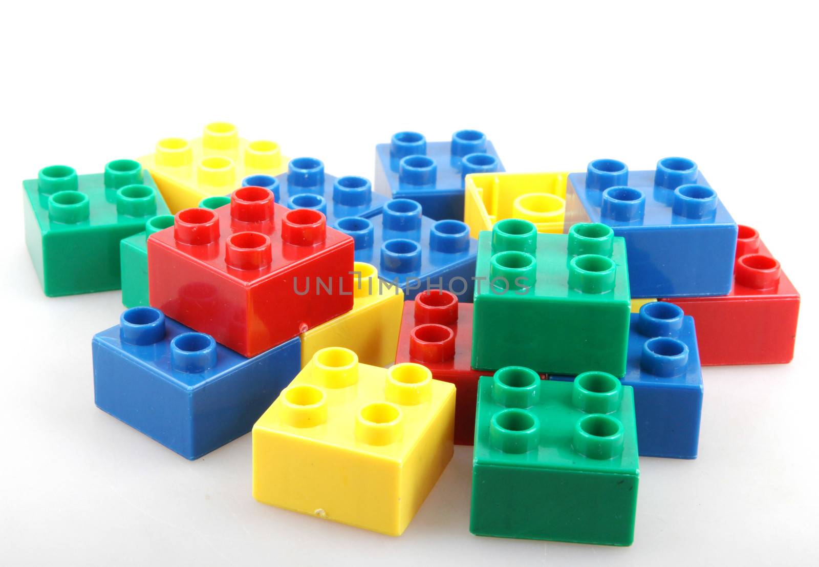 Building Blocks Isolated On White
